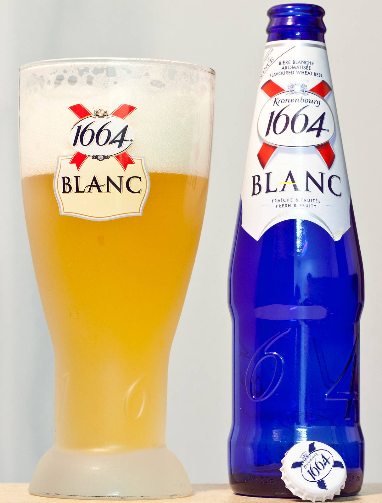 Dark Blue Kronenbourg Blanc Background