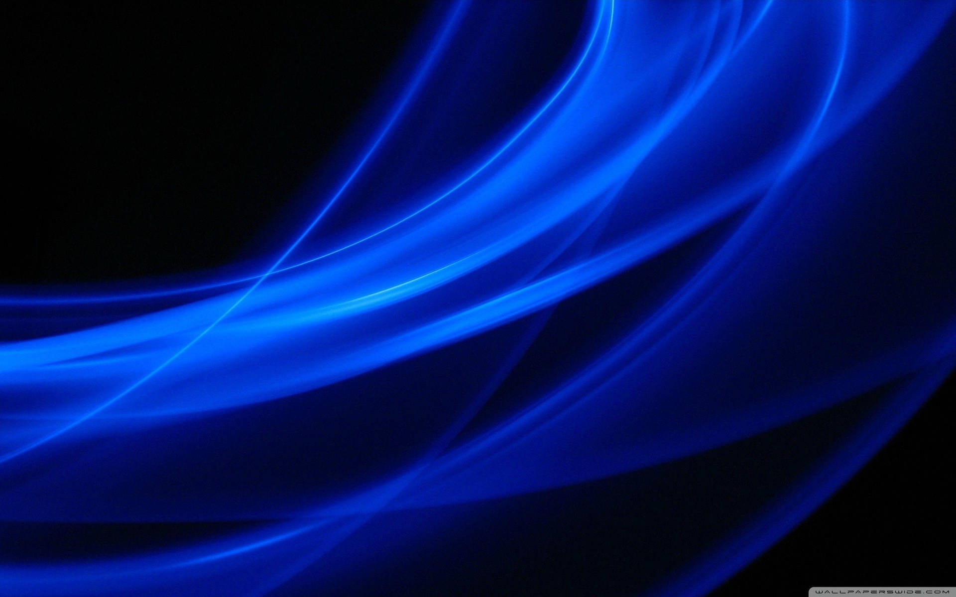 Dark Blue Light Waves Background