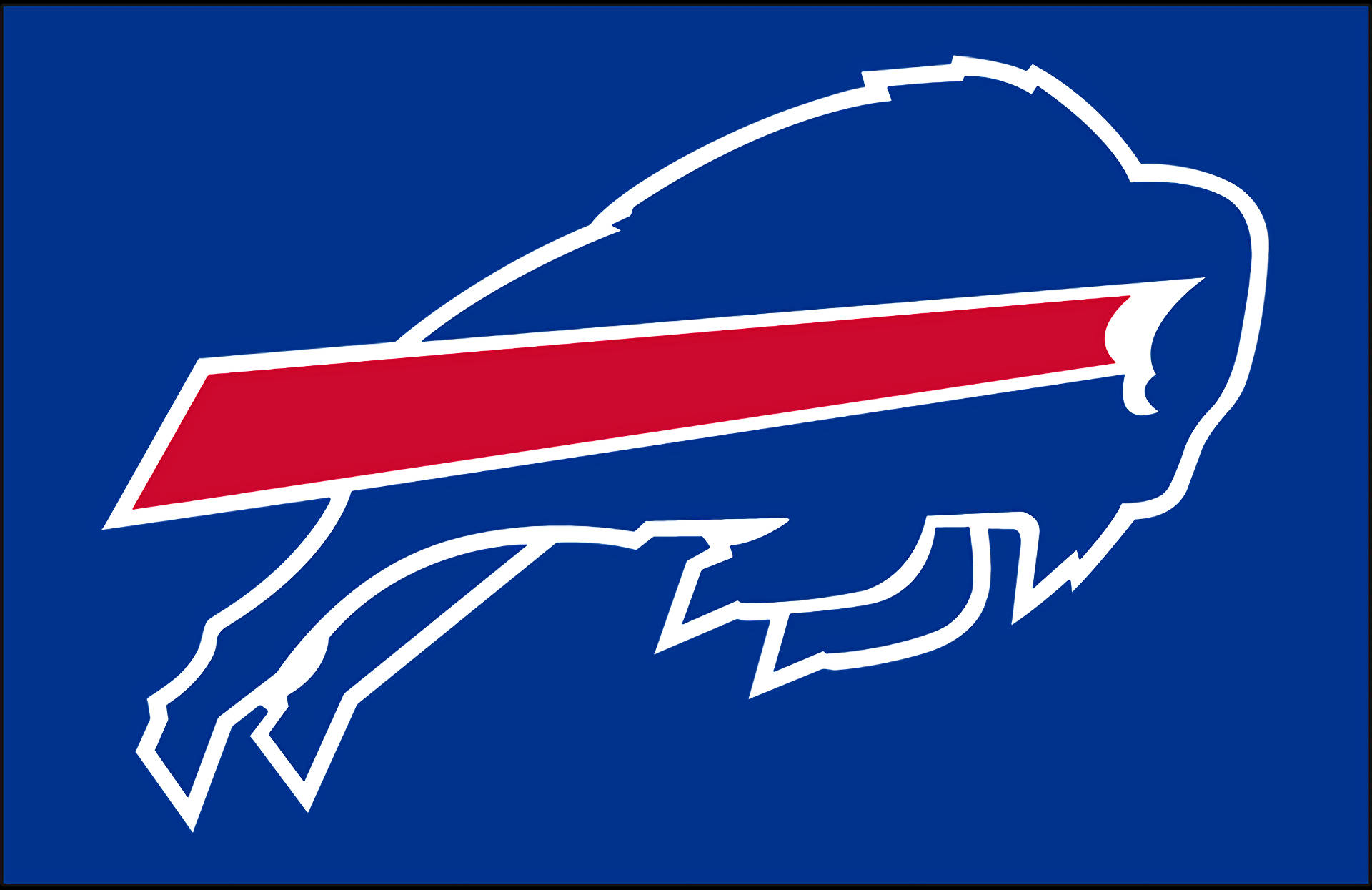 Dark Blue Logo Buffalo Bills Background