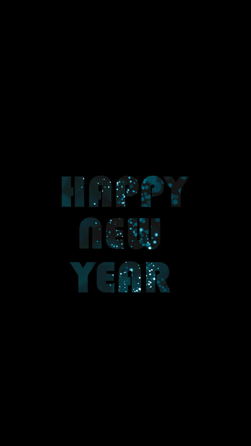 Dark Blue New Year Phone Background