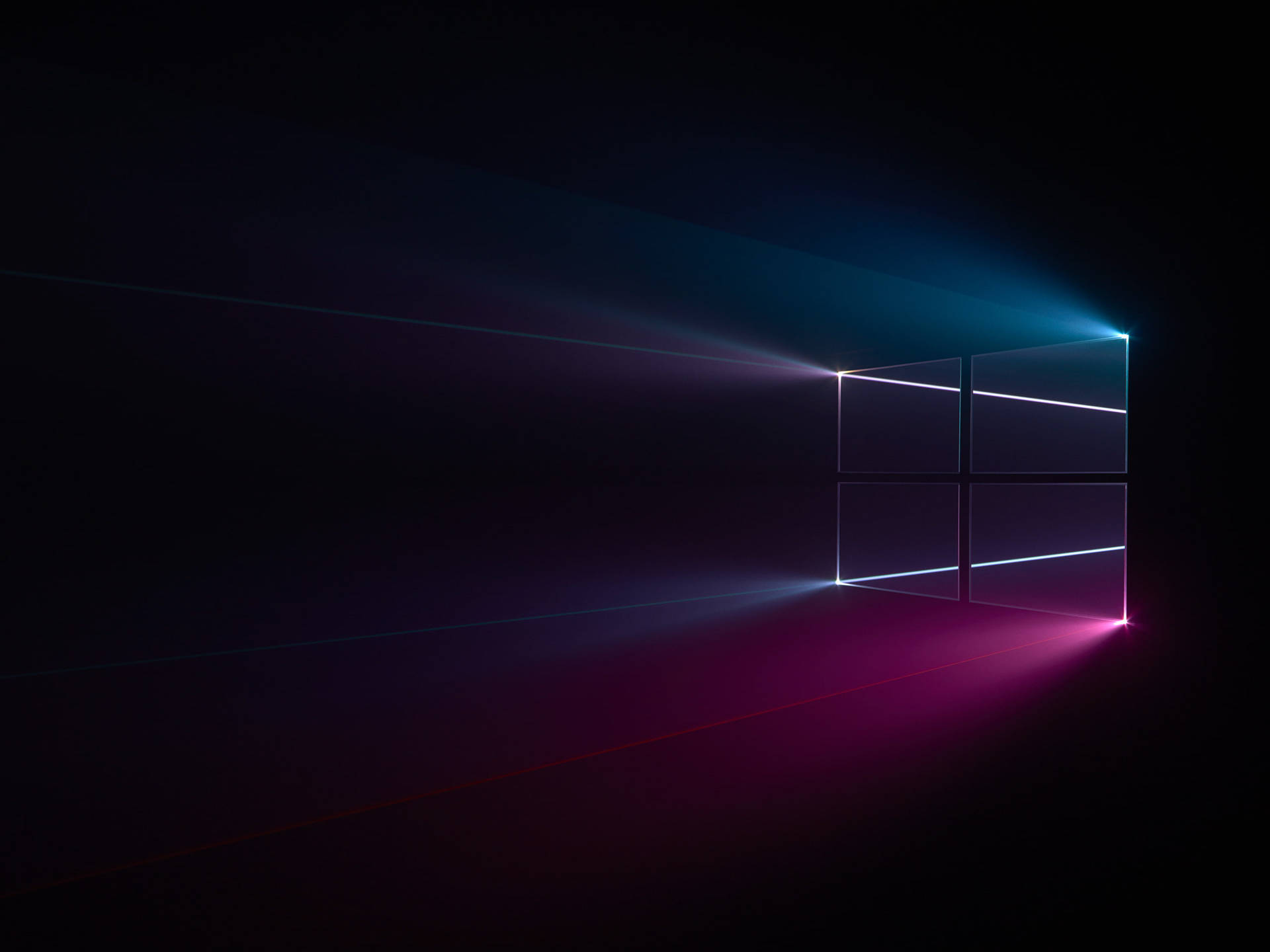 Dark Blue Pink Windows 10 Logo