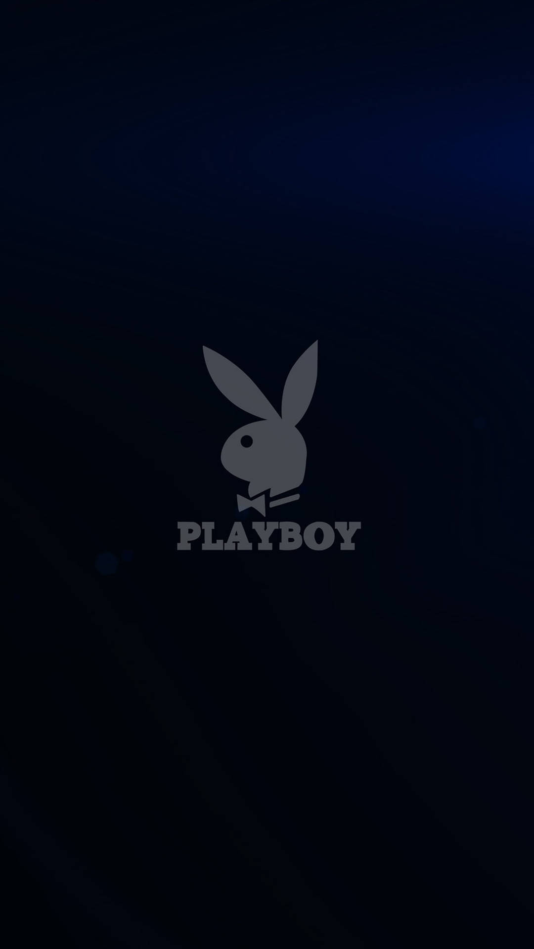 Dark Blue Playboy Logo Background