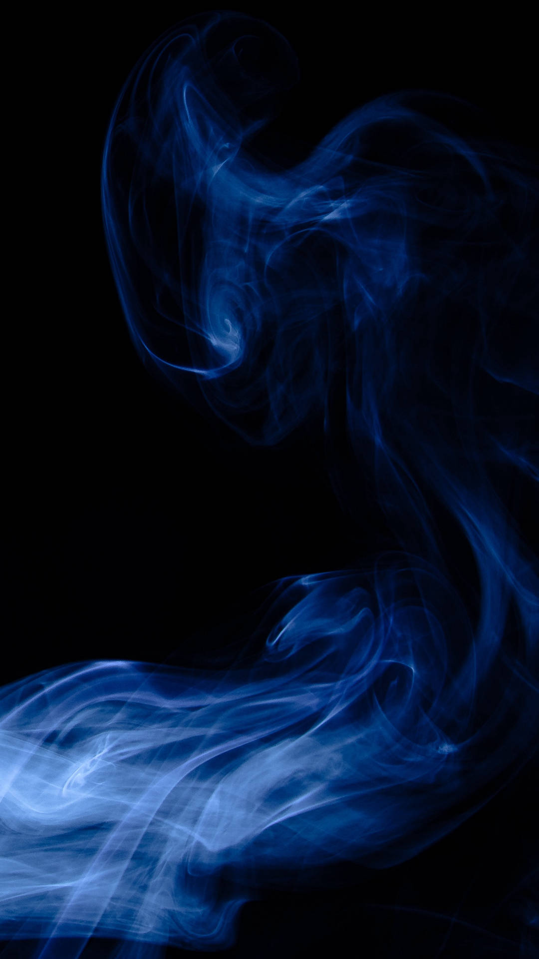 Dark Blue Smoke Black Background Background