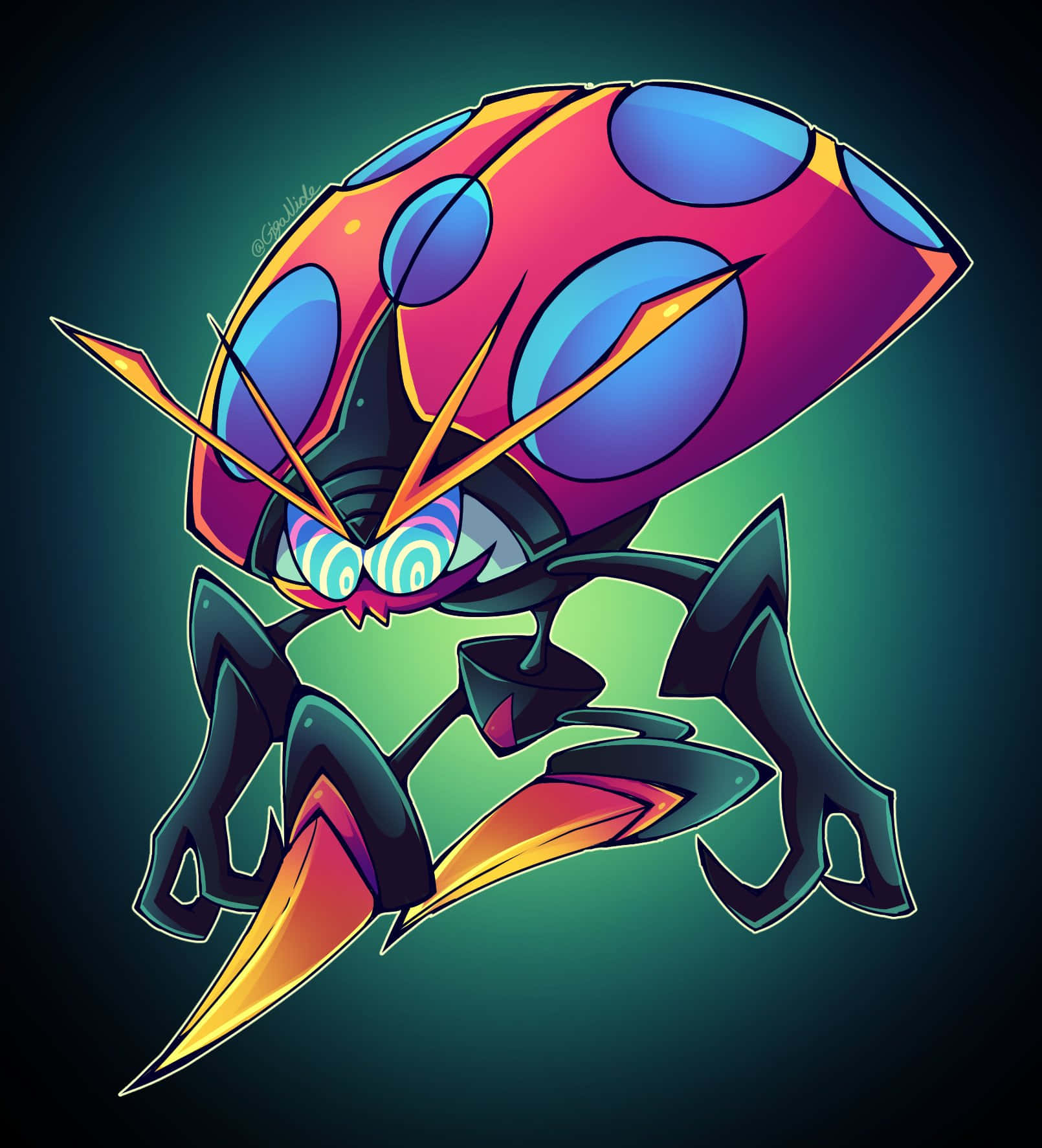 Dark Blue Spots Of Orbeetle Background