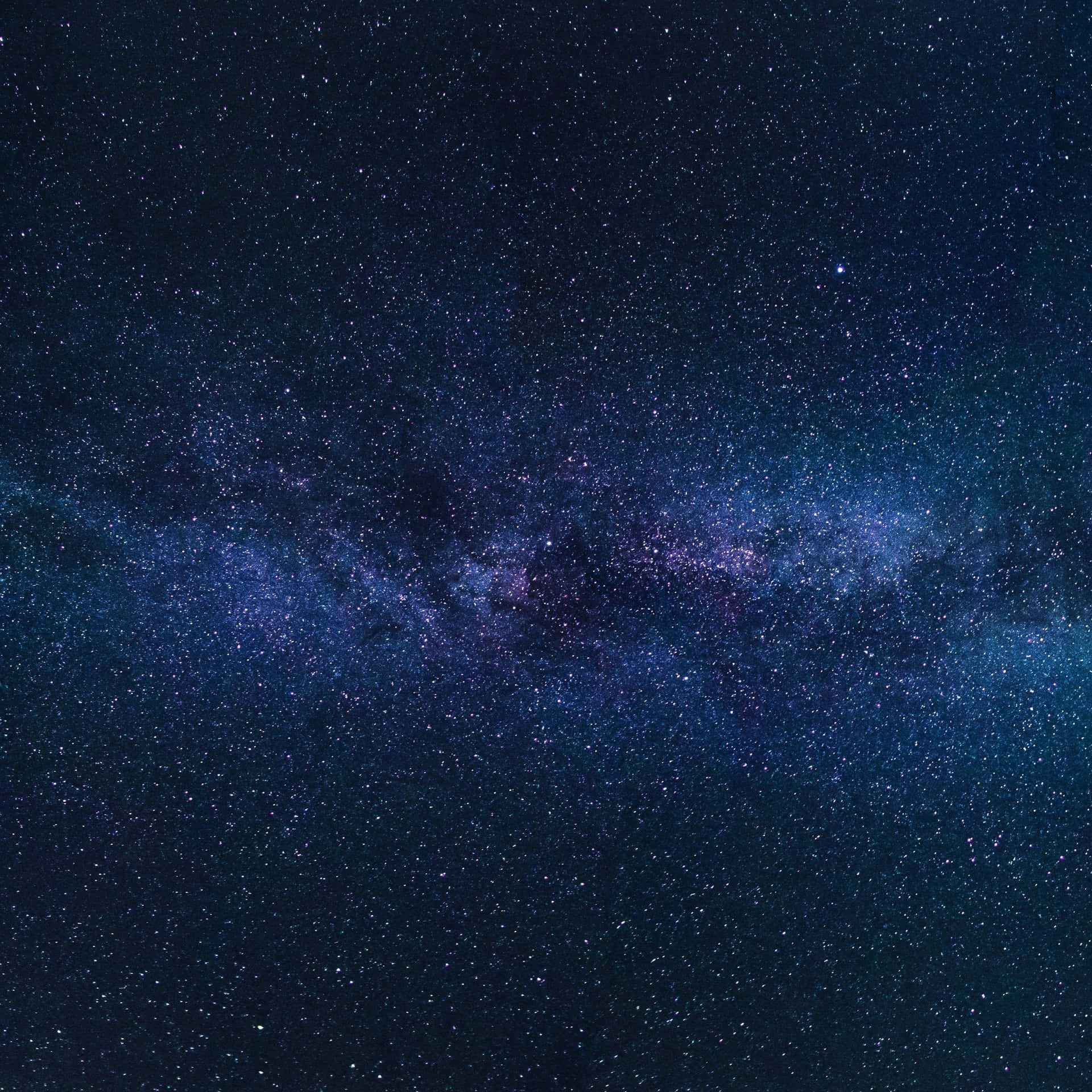 Dark Blue Star Sky At Night Background