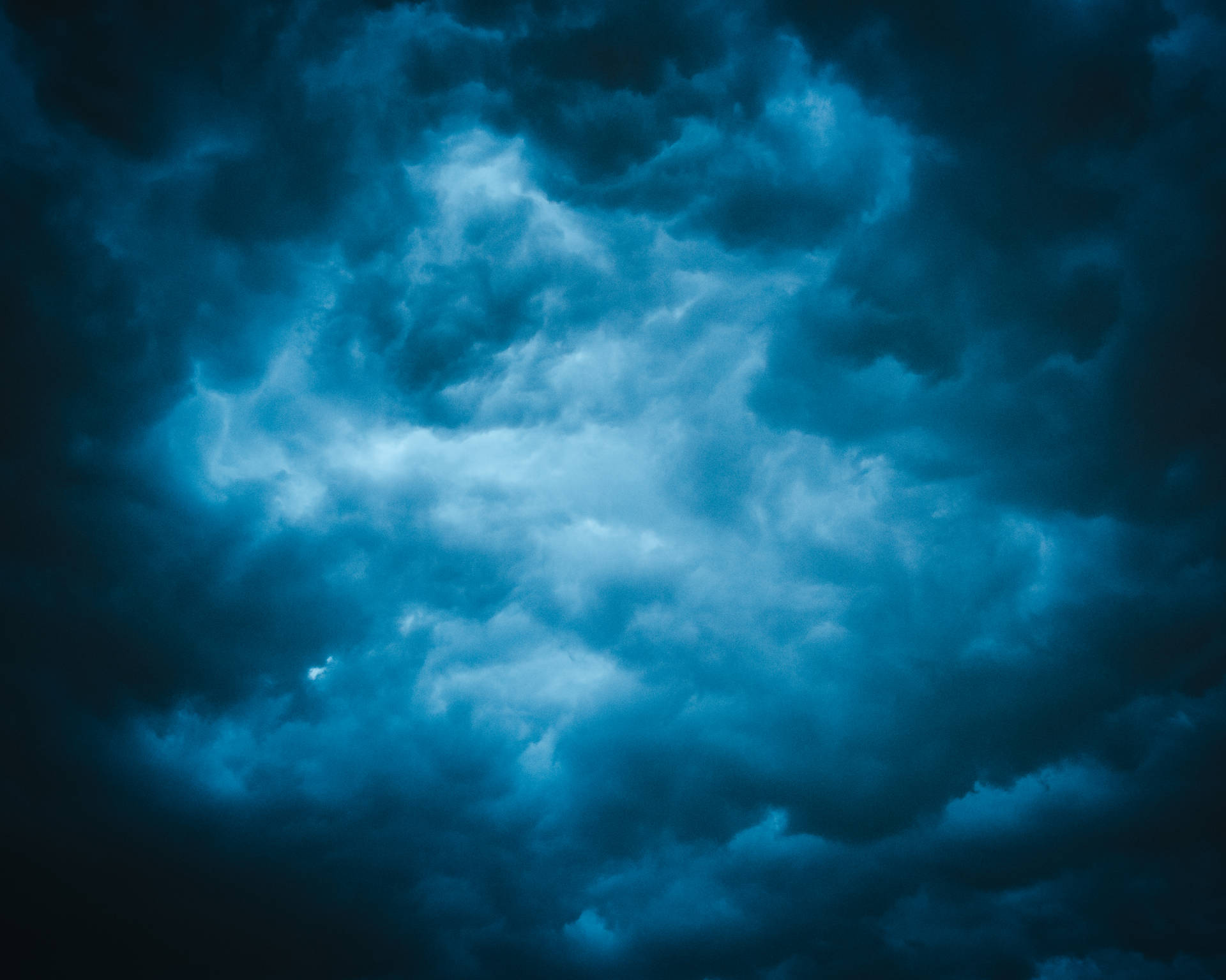 Dark Blue Storm Clouds Background