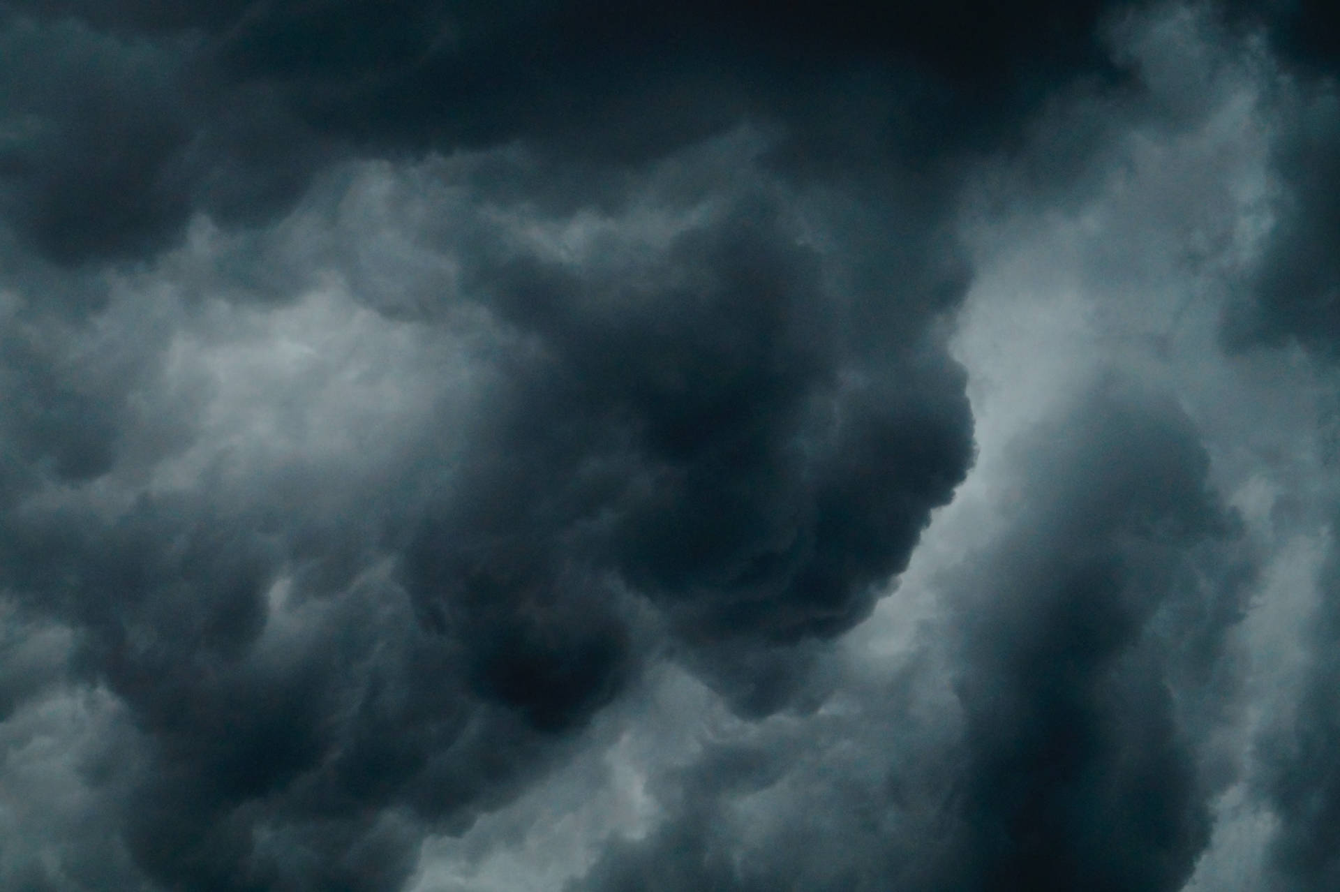 Dark Blue Stormy Cloudy Sky