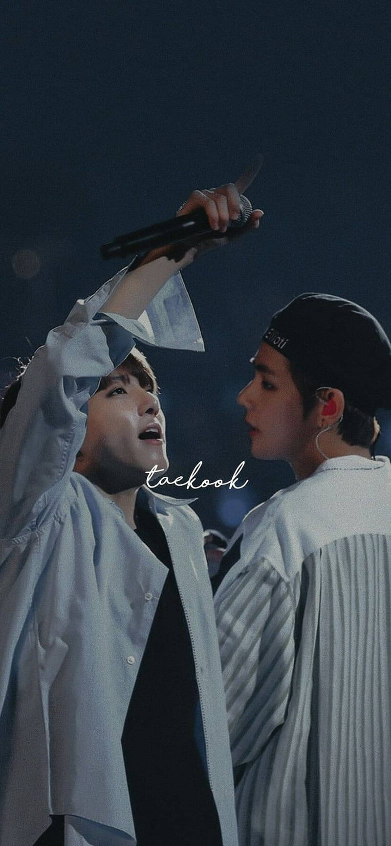 Dark Blue Taekook Bts Background