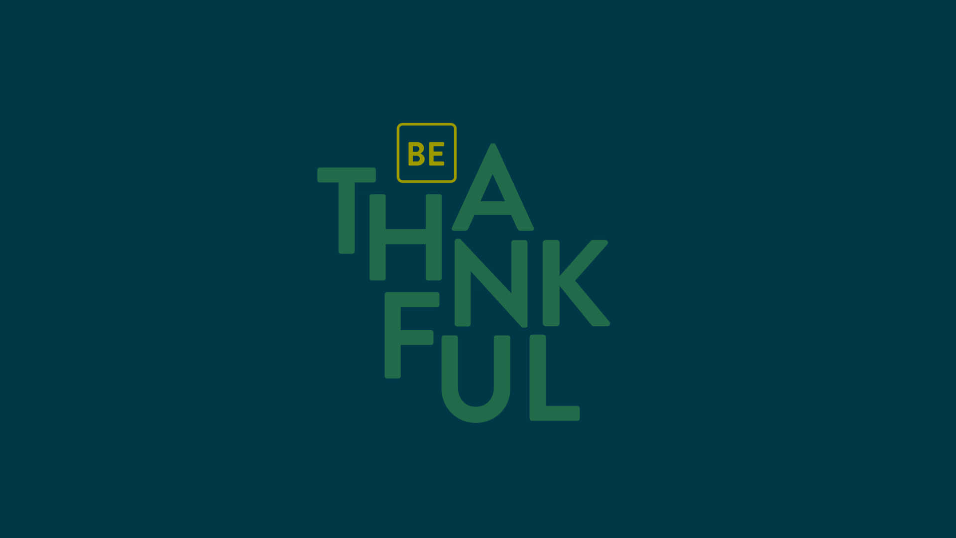 Dark Blue Thankful Poster Background