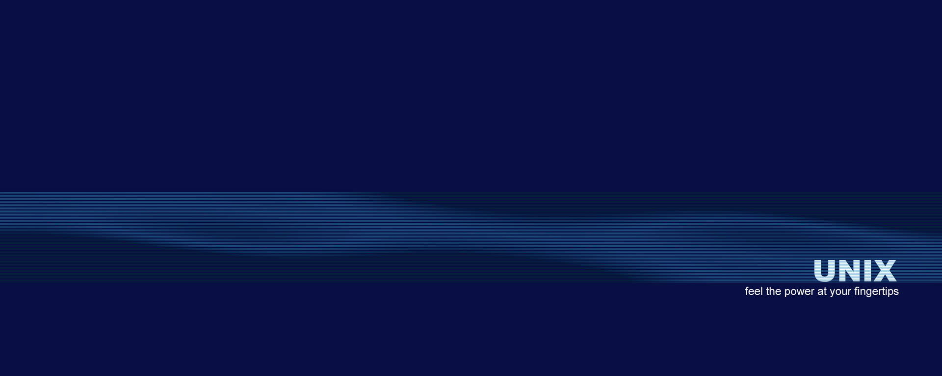 Dark Blue Unix Logo Banner