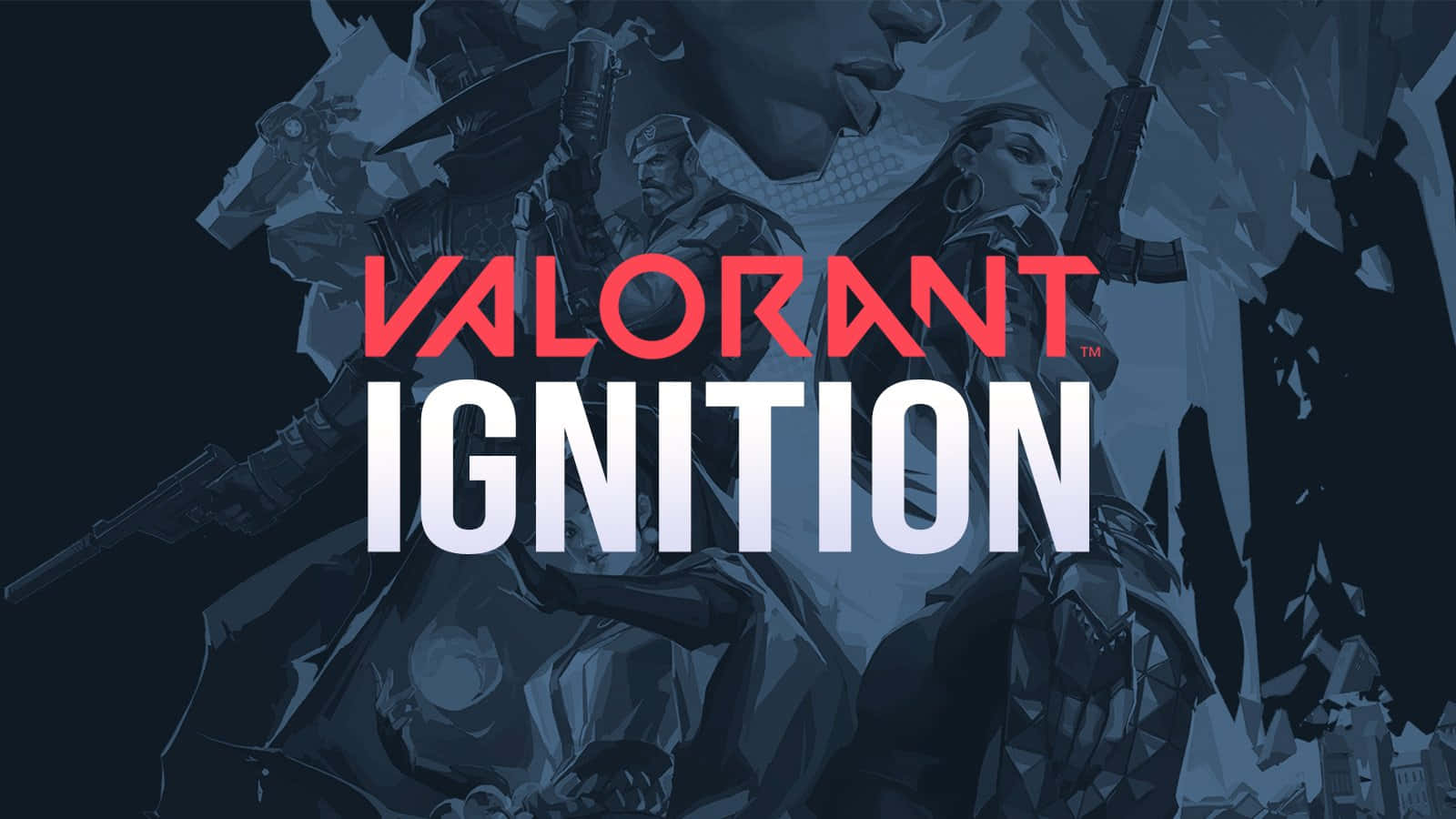 Dark Blue Valorant Ignition Illustration Background