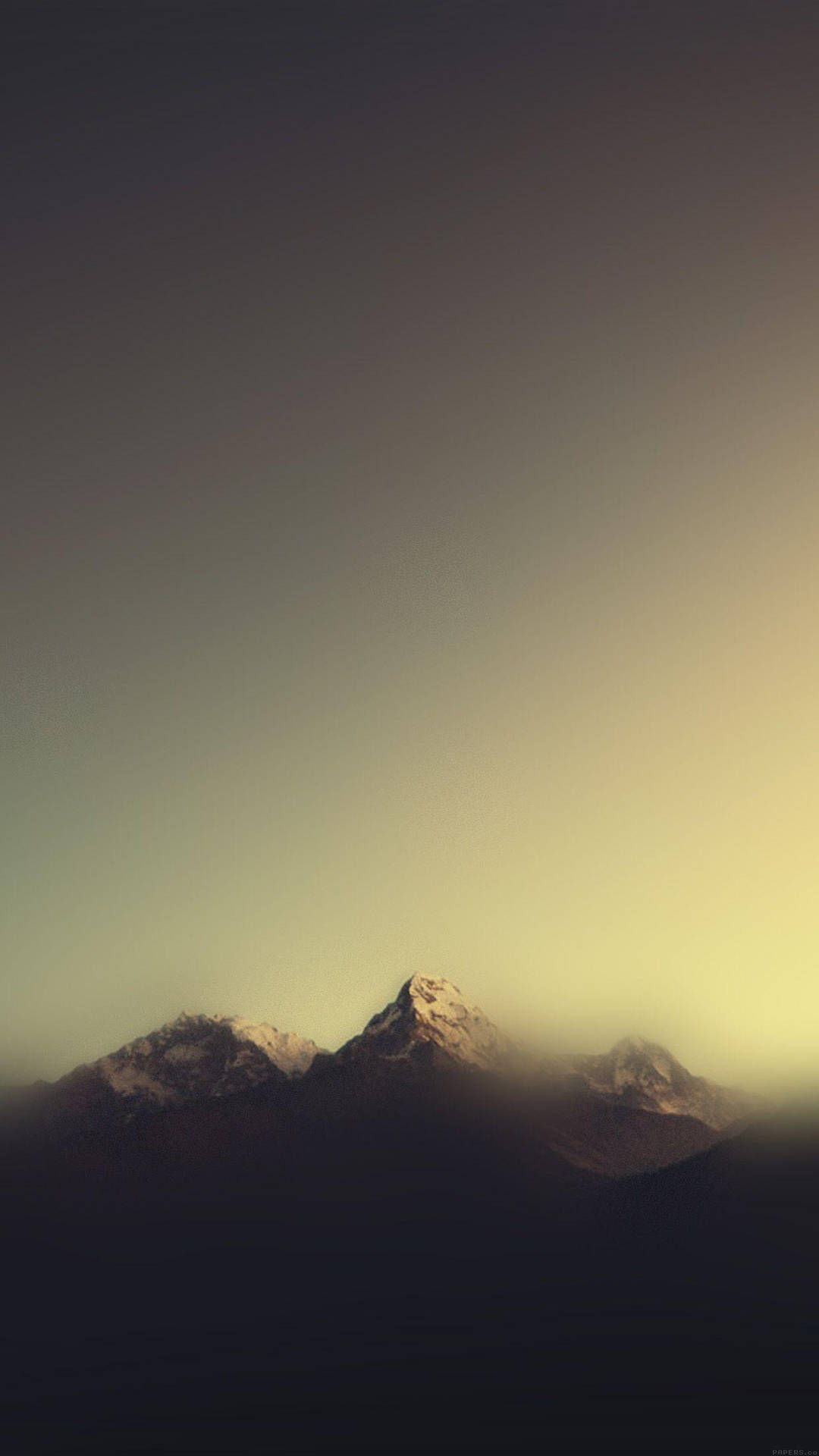 Dark Blurry Mountains Minimalist Android Background