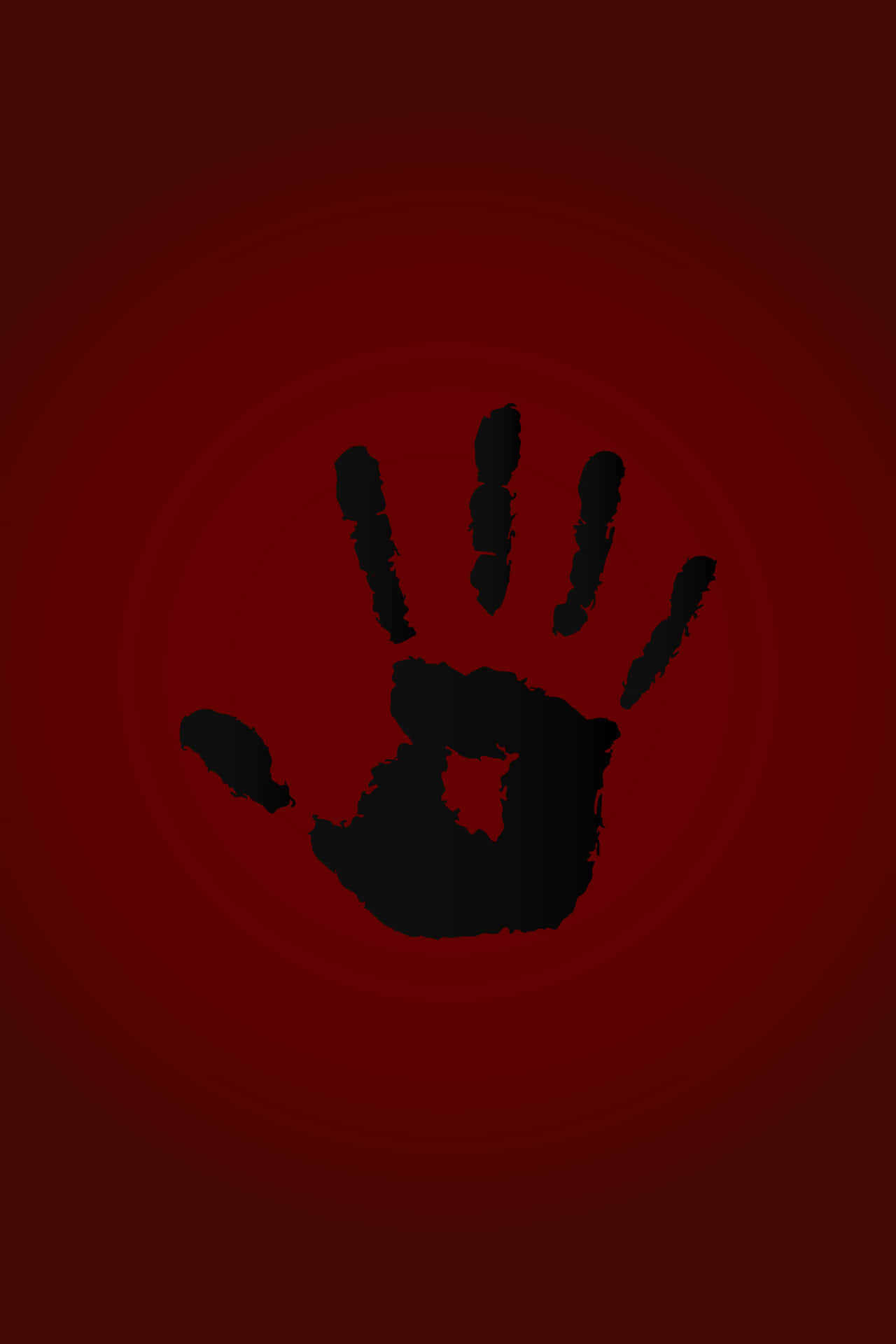 Dark Brotherhood Black Hand Print Background