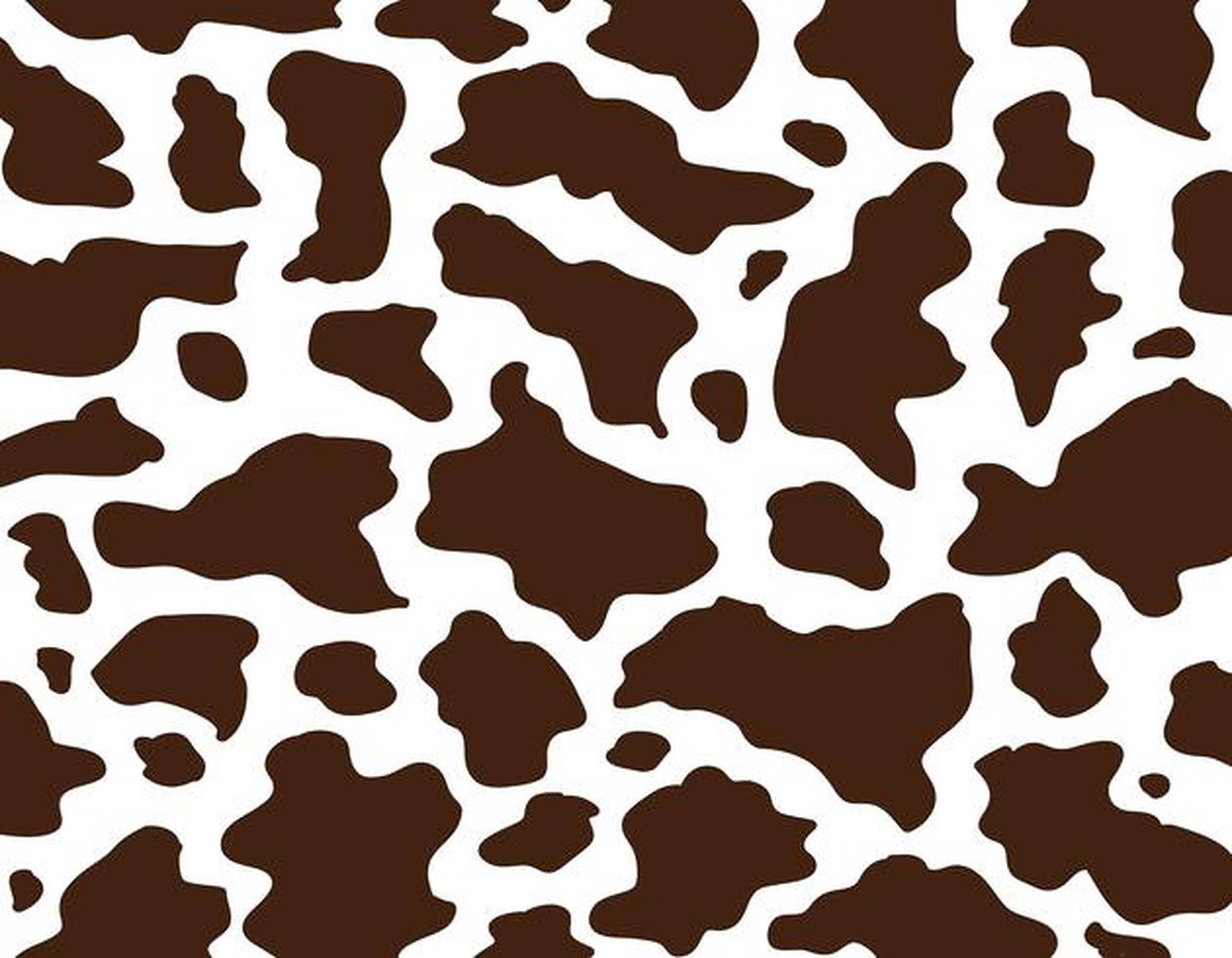 Dark Brown Cow Print Background