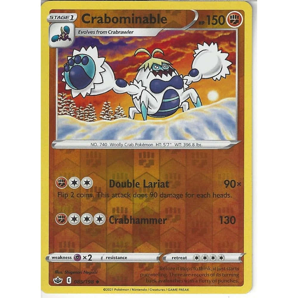 Dark Brown Crabominable Card Background