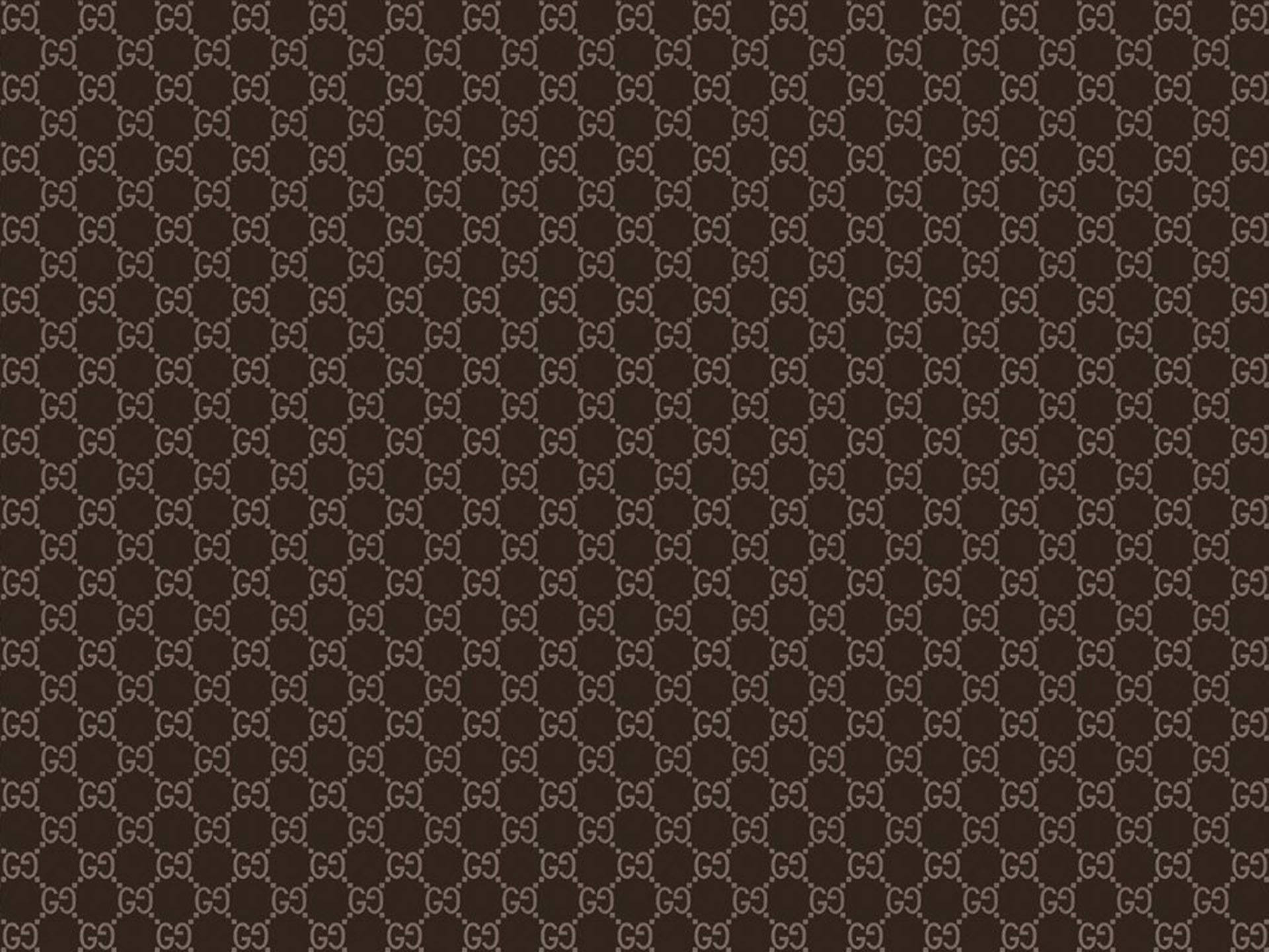 Dark Brown Gucci Pattern Background