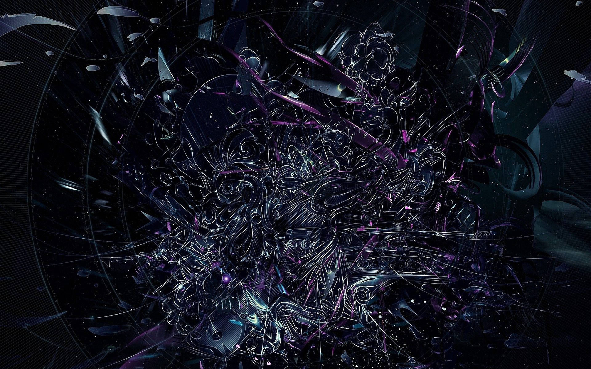 Dark Chaotic Artwork Background