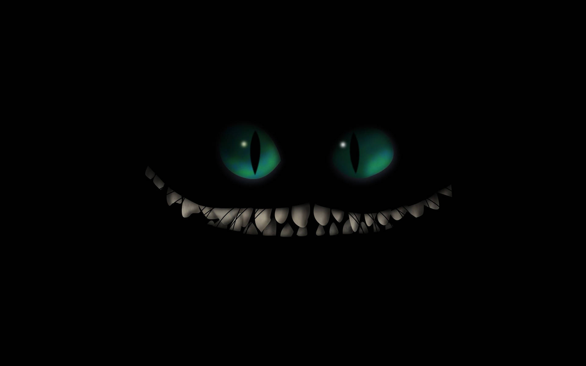 Dark Cheshire Cat Alice In Wonderland Background