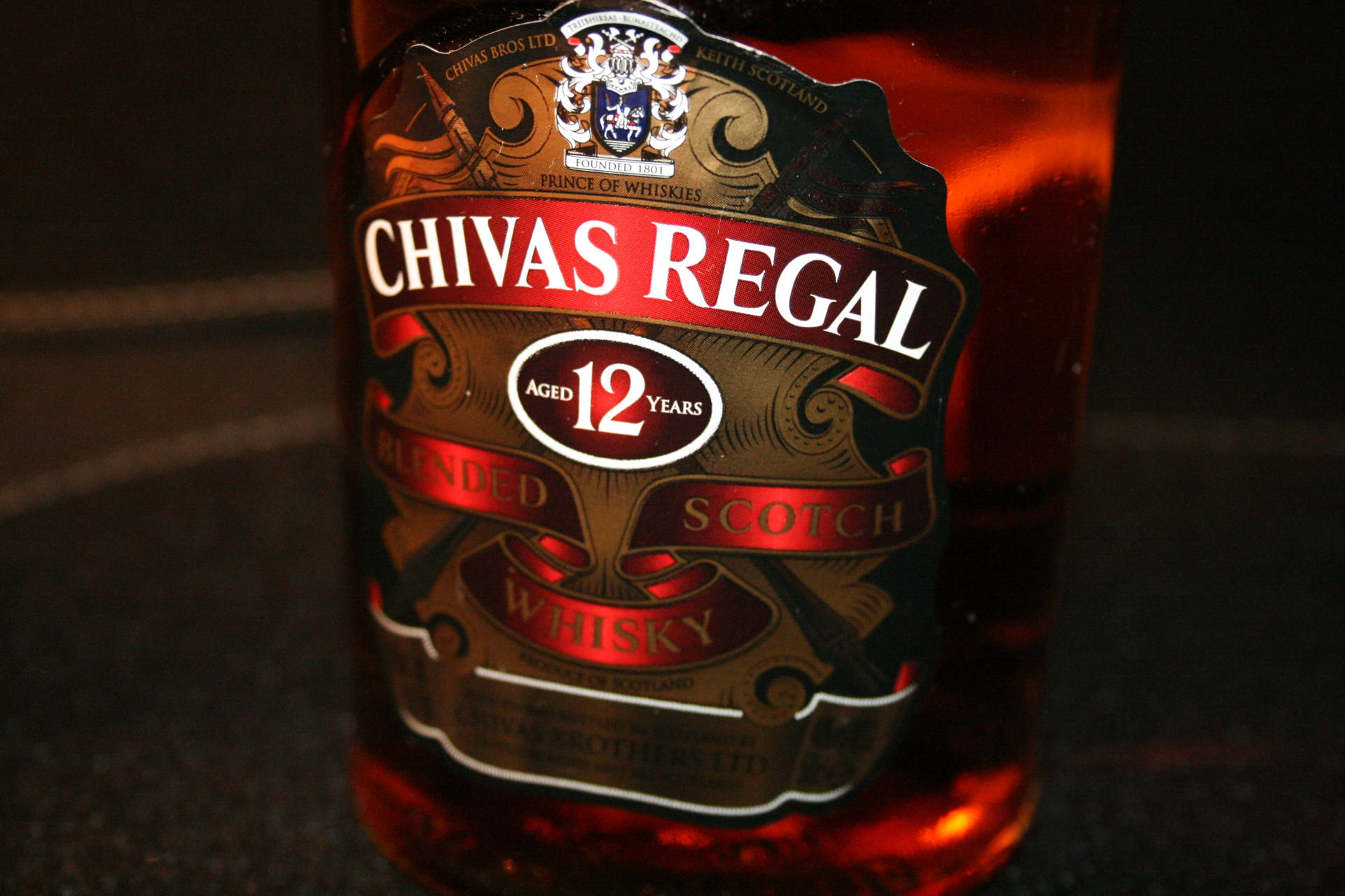 Dark Chivas Regal Whisky Background