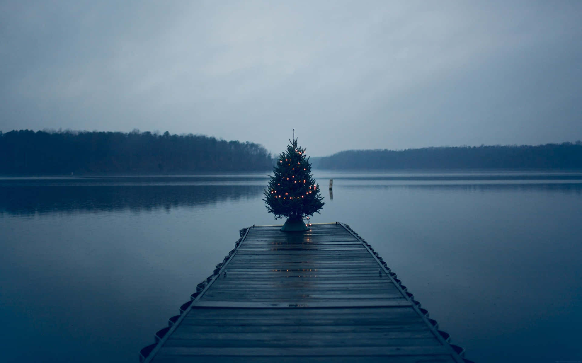 Dark Christmas - A Mysterious Winter Wonderland Background