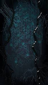 Dark Circuit Board Themes Background