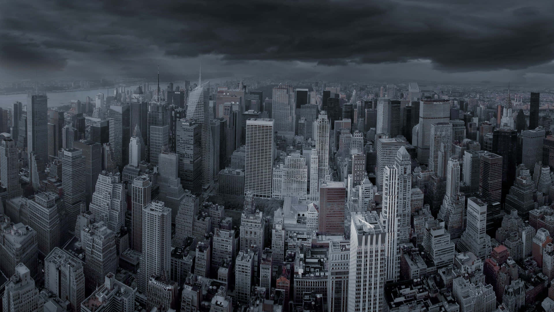 Dark City - A Spectacular View In 4k Resolution Background