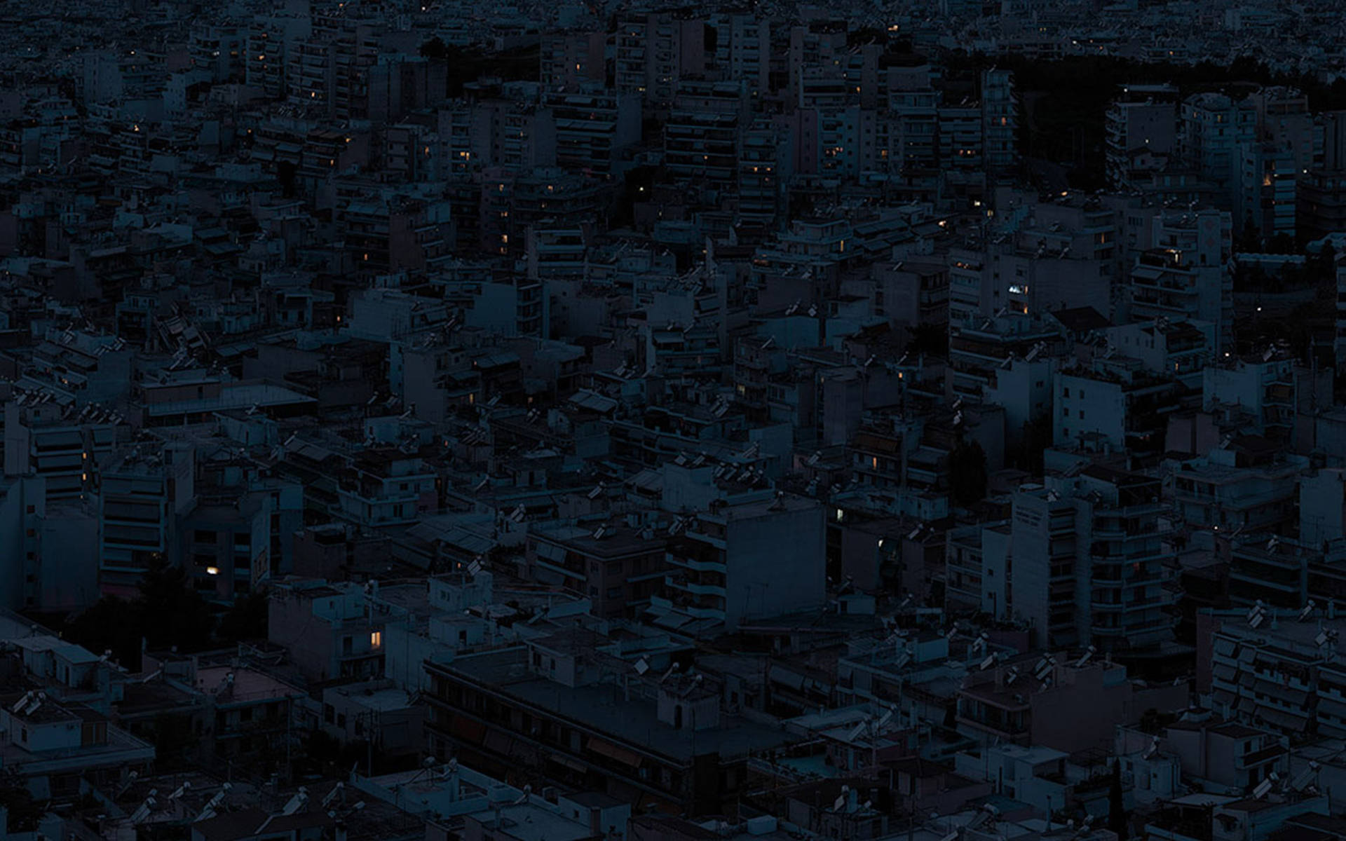 Dark City High Angle Background