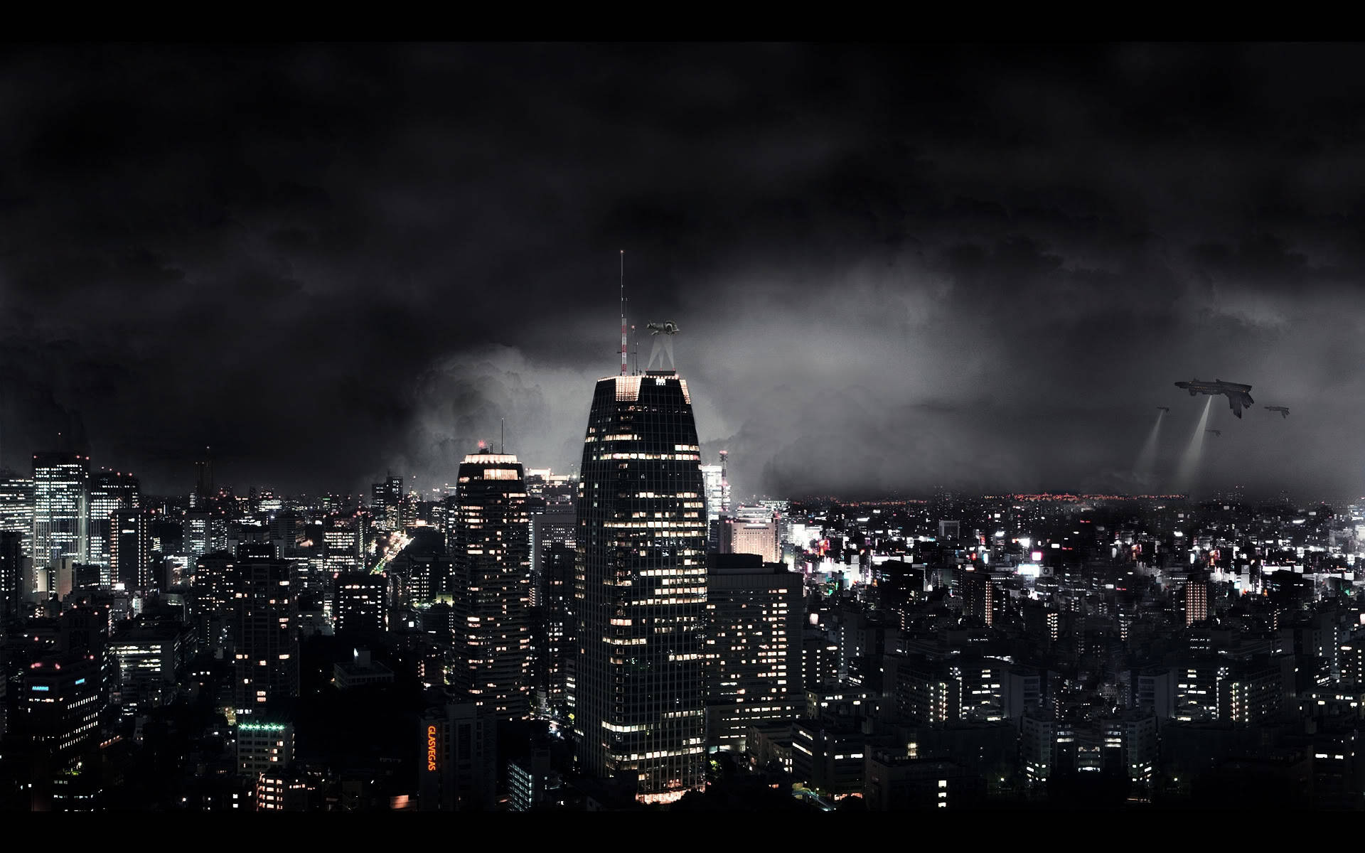 Dark City Lights Pc Background