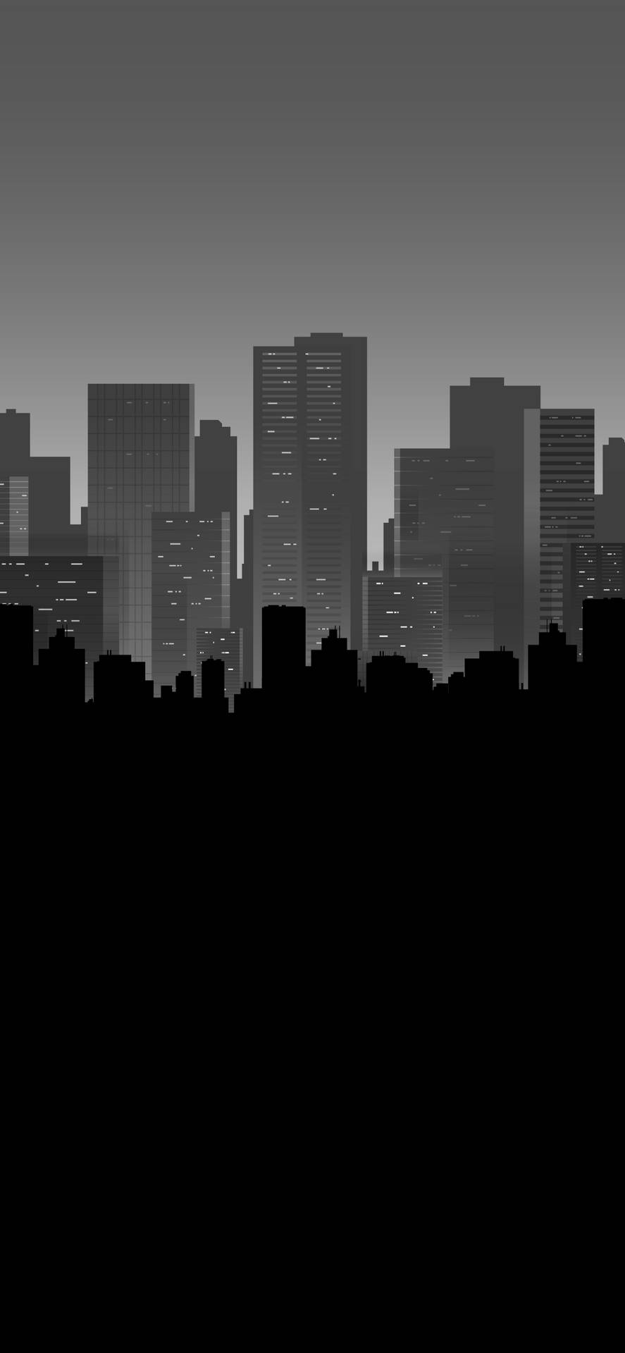Dark City Silhouette Background