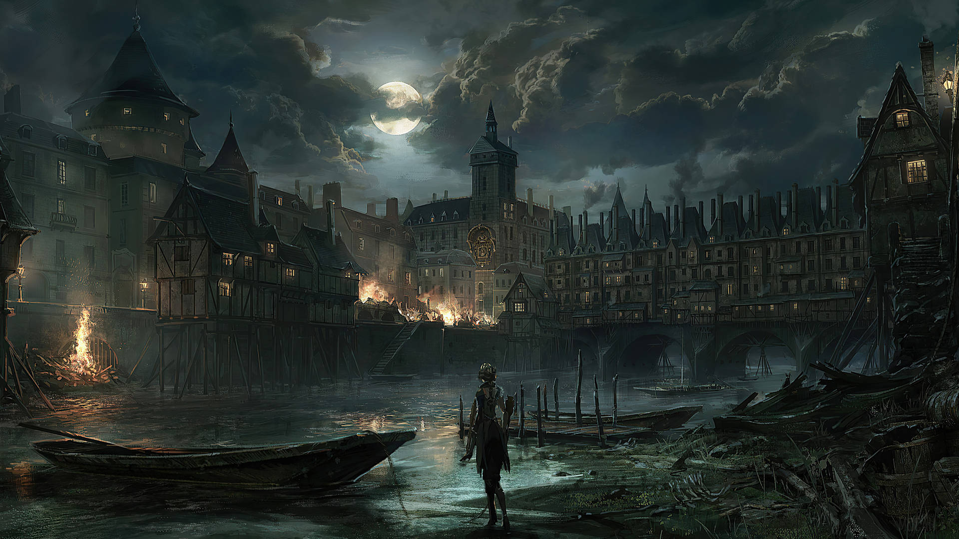 Dark City Steelrising Background