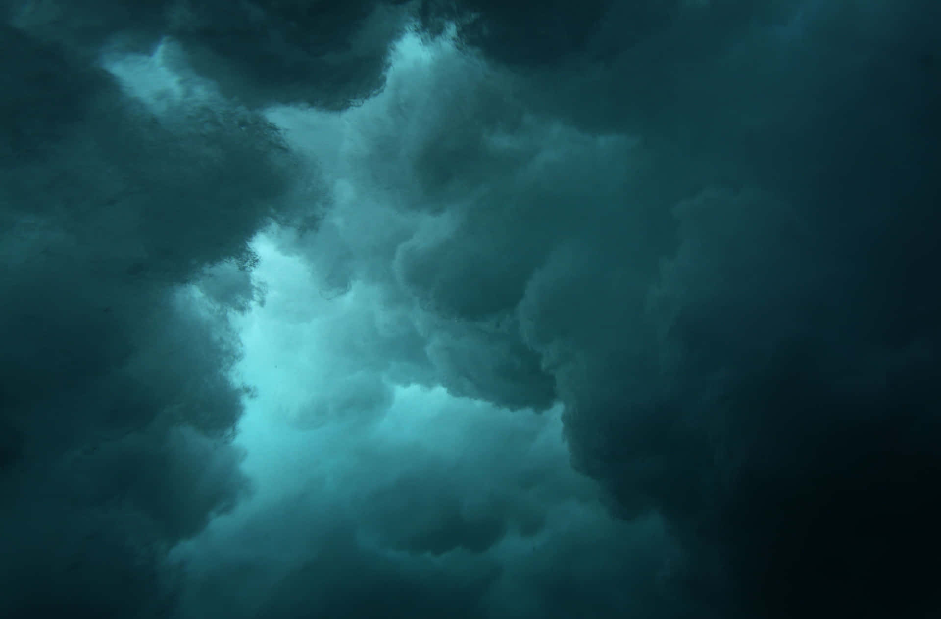 Dark Cloud Cyan Aesthetic Background