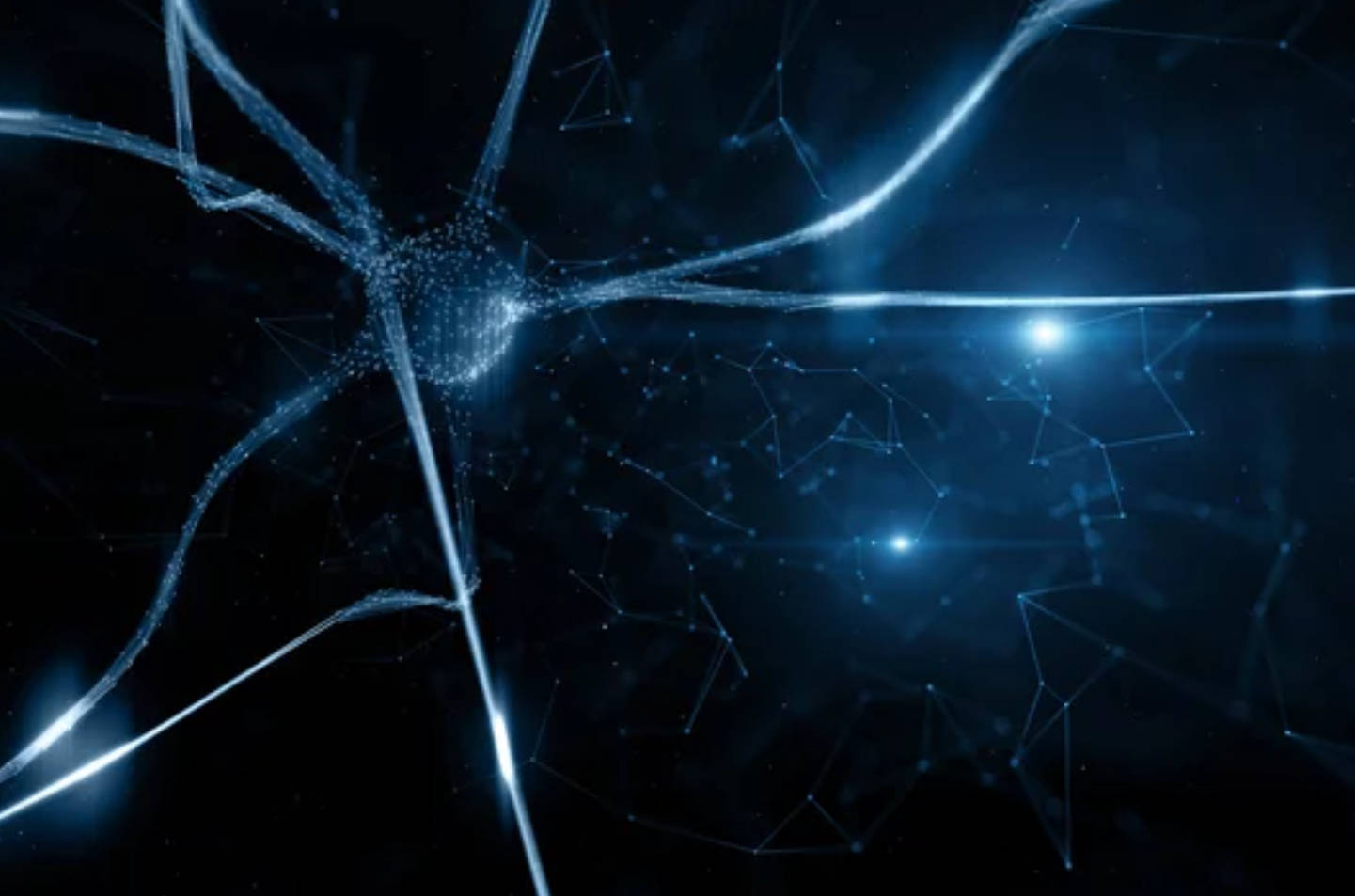 Dark Color Neuron Cell Background
