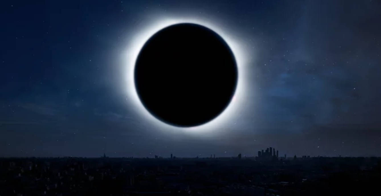 Dark Color Solar Eclipse