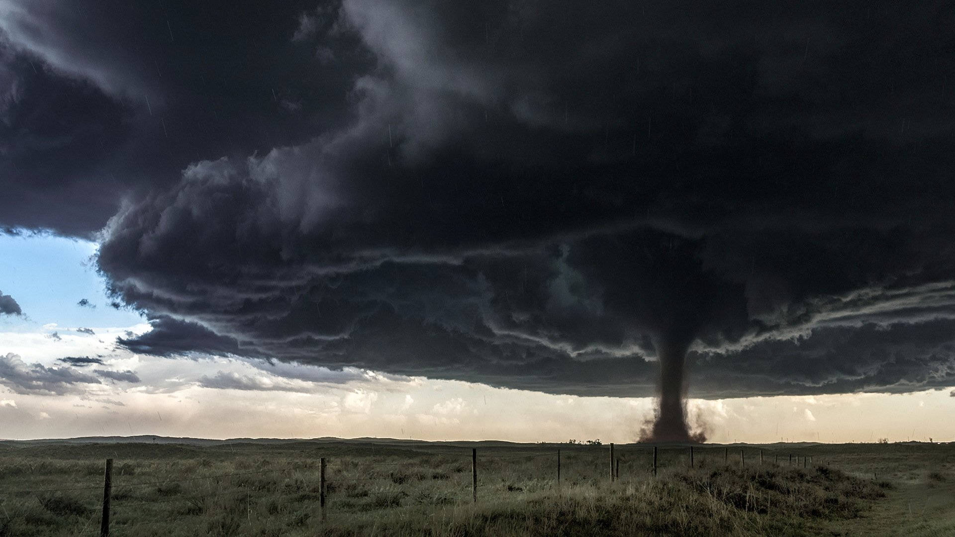 Dark Cone Tornado Background