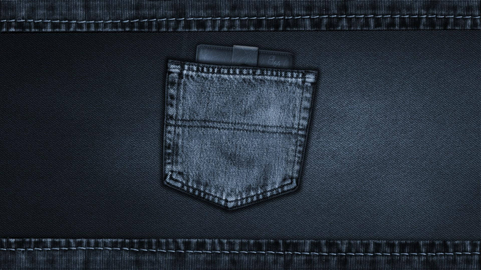 Dark Denim Jeans Pocket