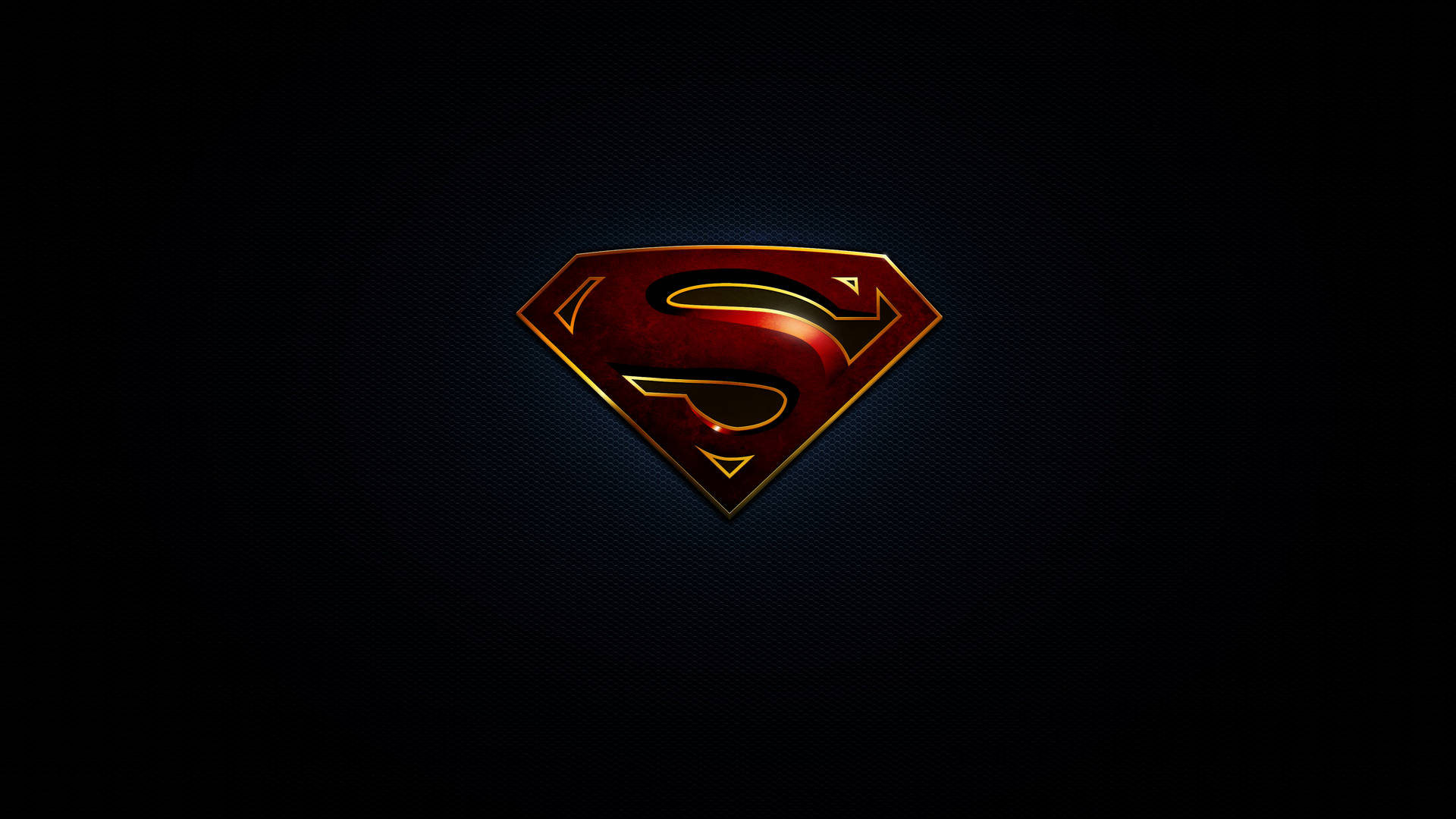 Dark Embossed Superman Logo Desktop Background