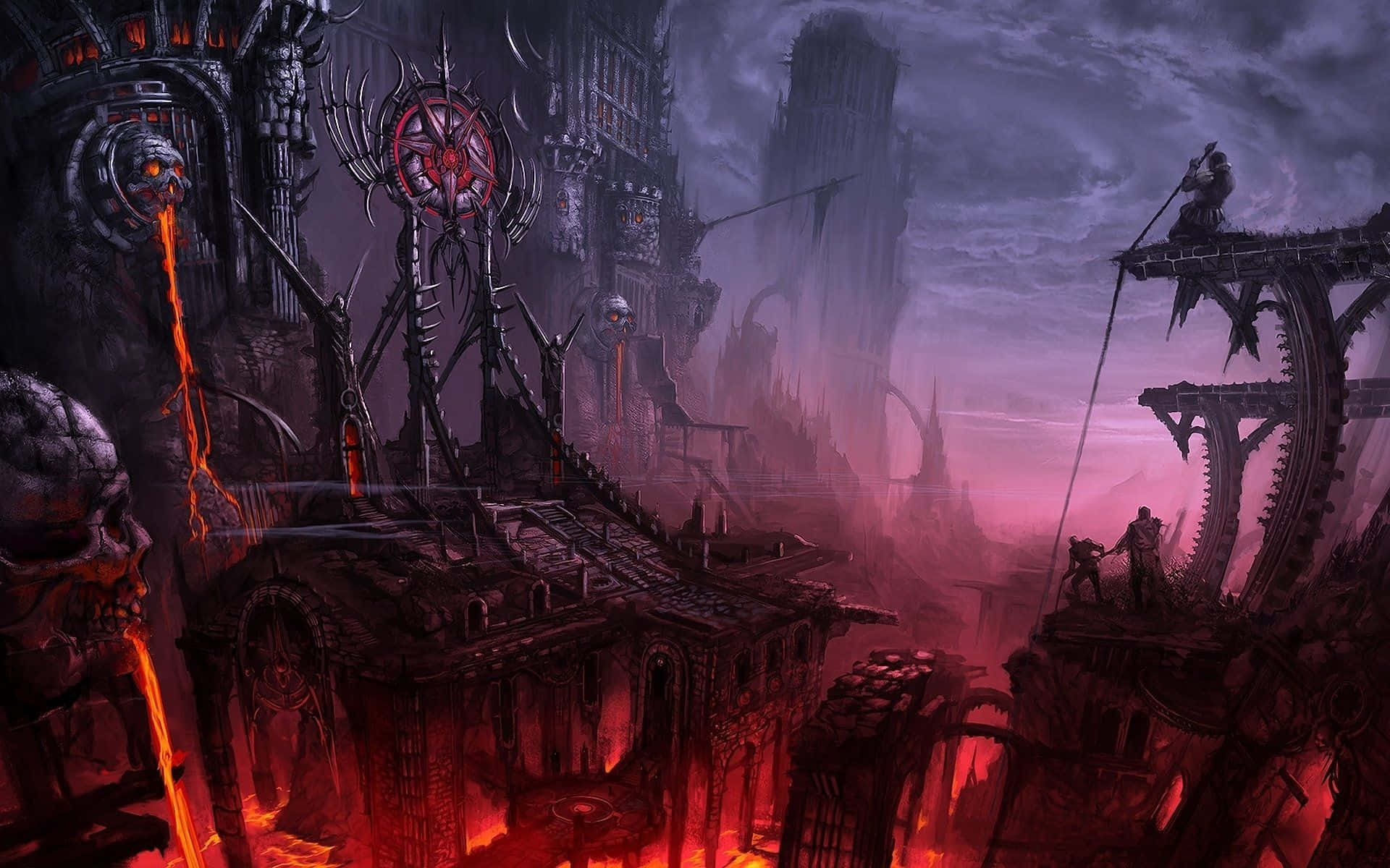 Dark Fantasy Evil Place Background