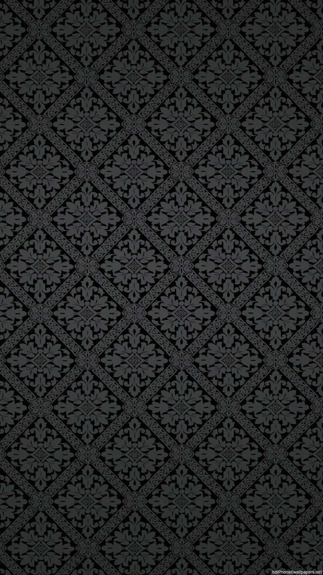 Dark Floral Patterni Phone Wallpaper Background