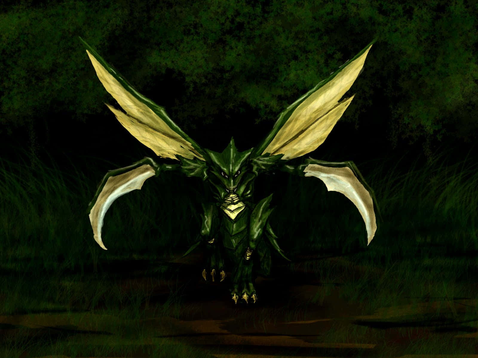 Dark Forest Scyther Background