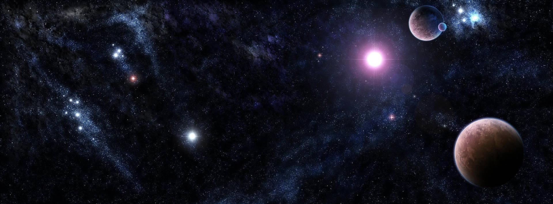 Dark Galaxy In Universe Background
