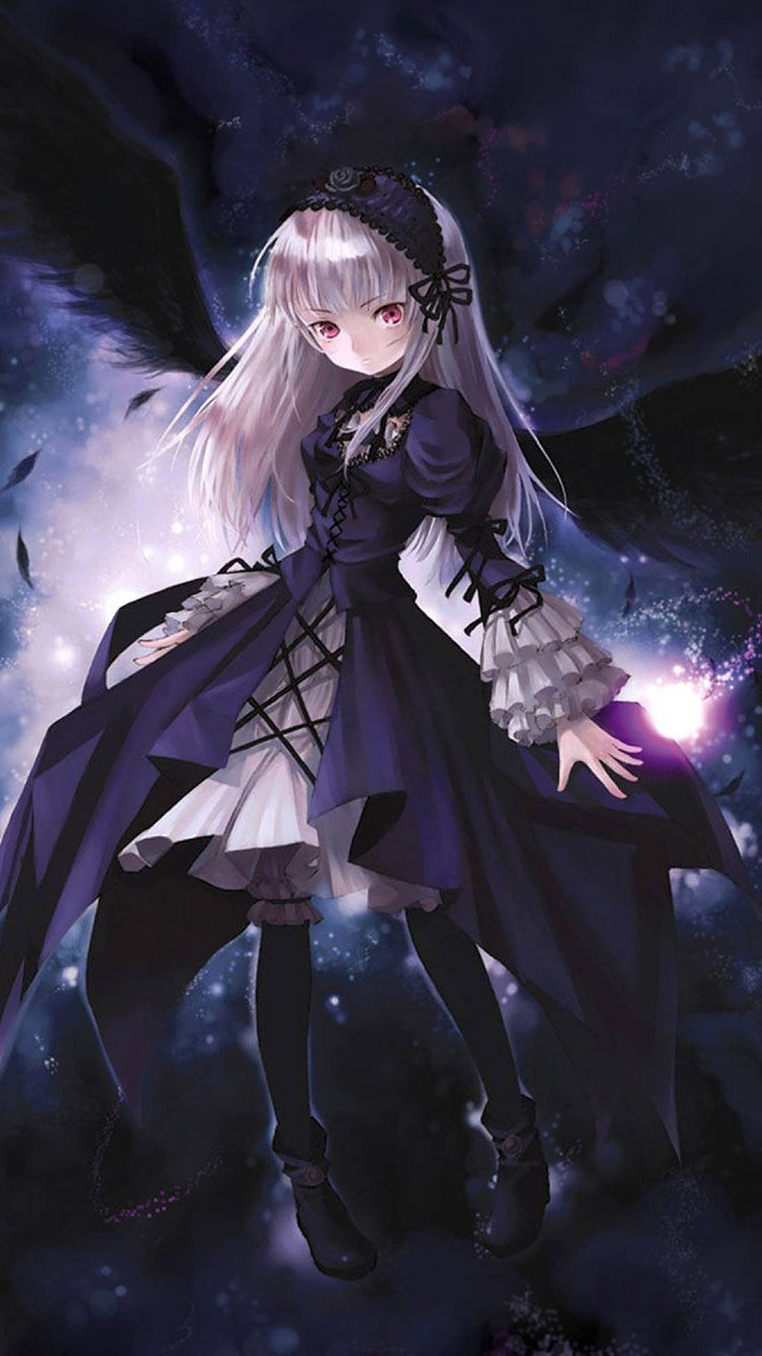Dark Girl Anime Iphone Background