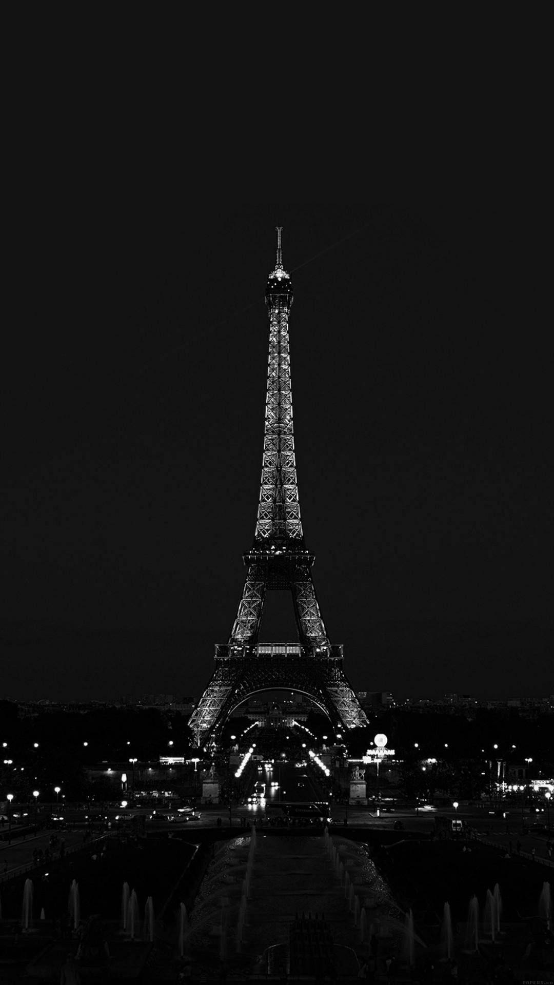 Dark Girly Eiffel Tower Background Background