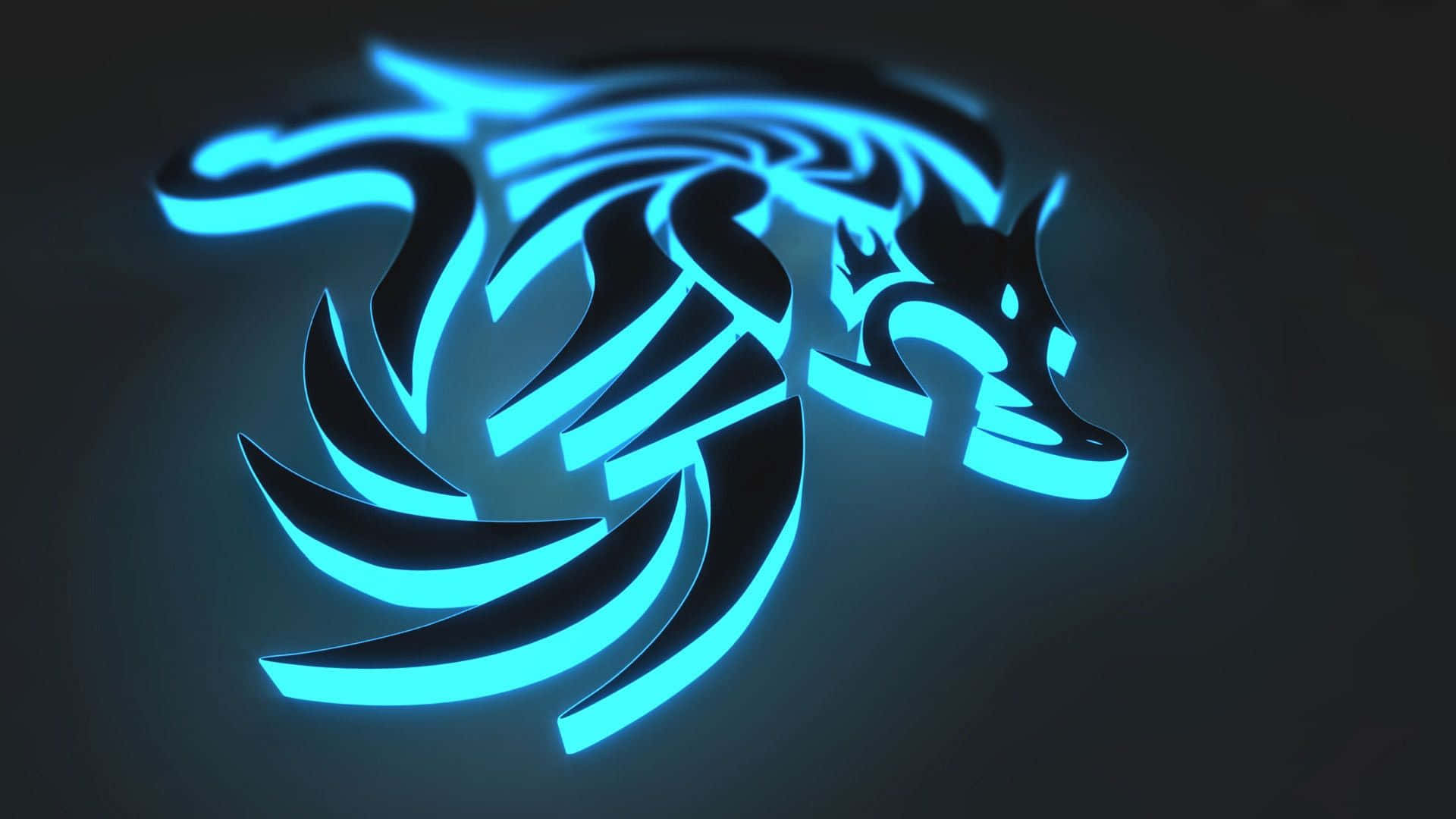 Dark, Glowing Neon Hd Wallpaper