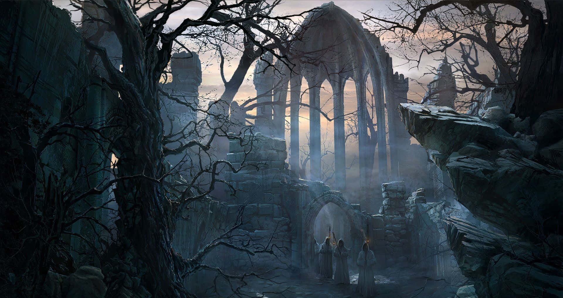 Dark Gothic Atmosphere Background