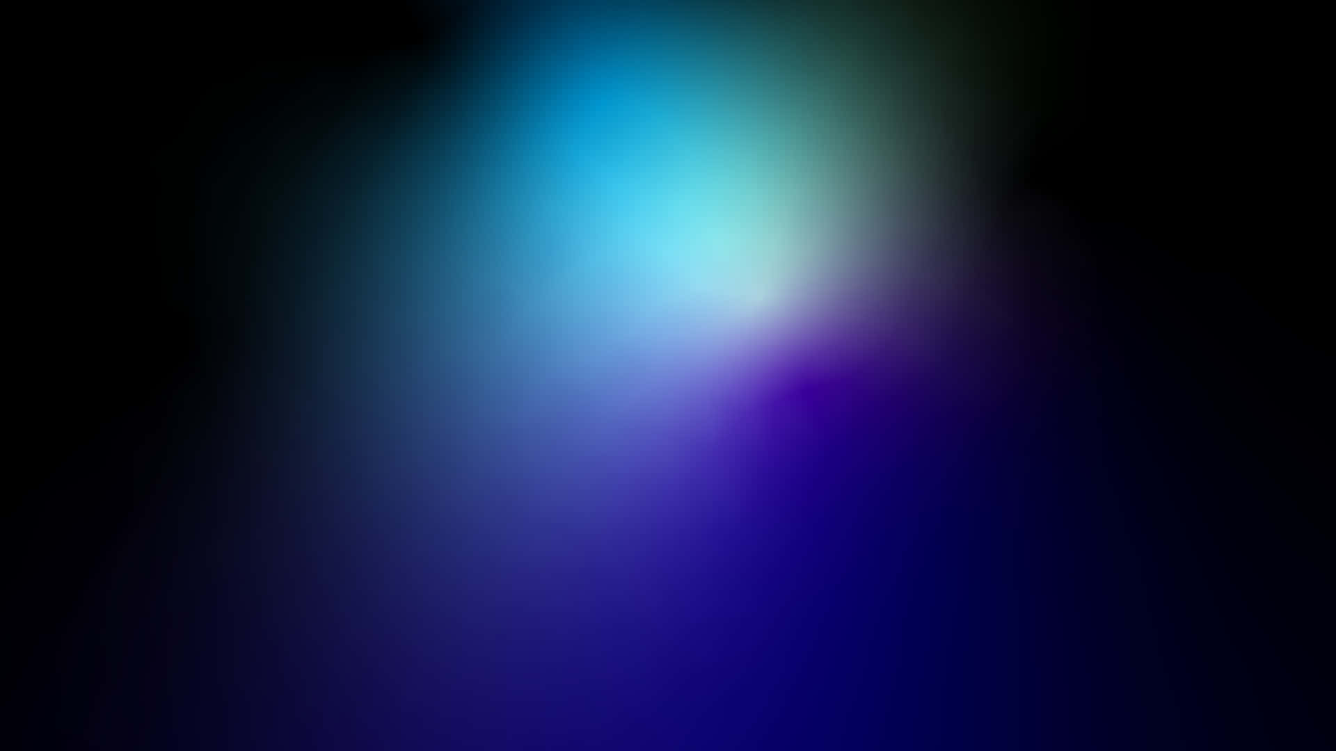 Dark Gradient With Glowing Blue Spot Background