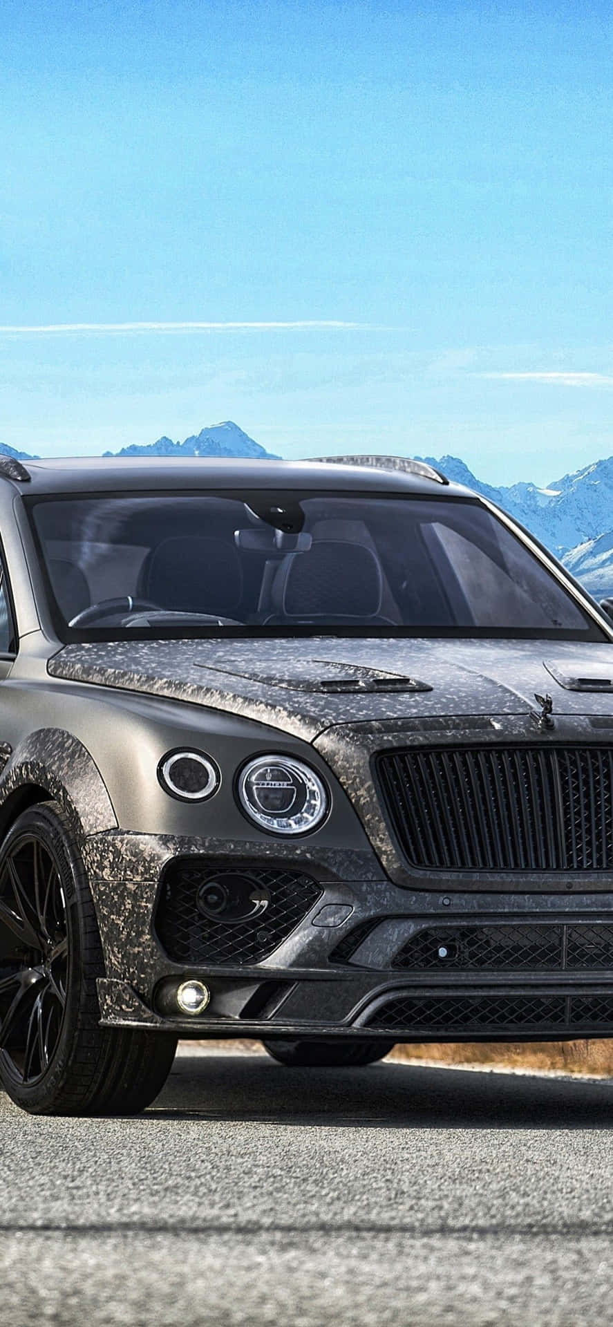 Dark Gray Bentayga Bentley Iphone Background