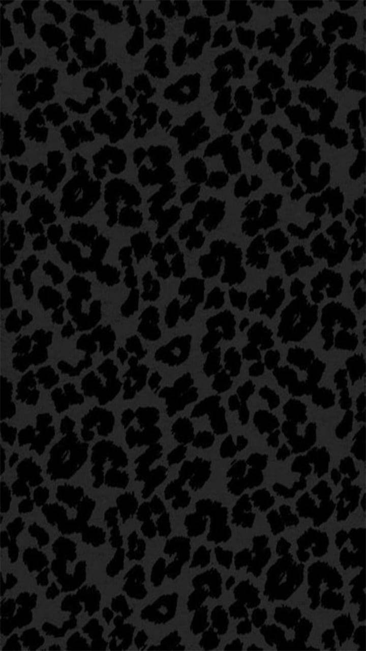 Dark Gray Cheetah Print Background