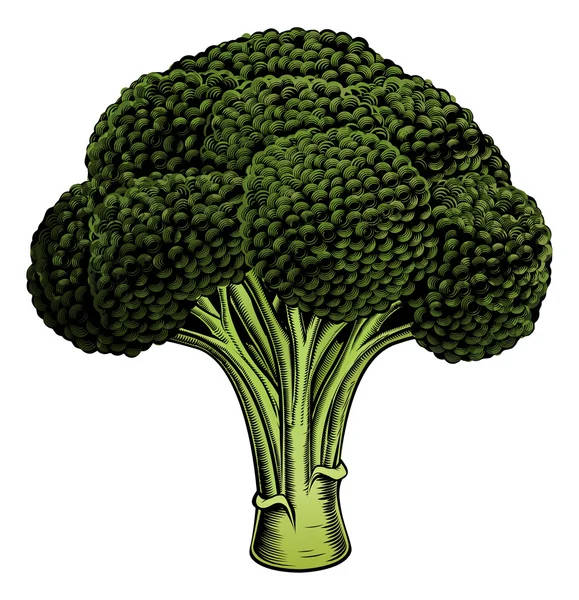 Dark Green Broccoli Digital Art Background