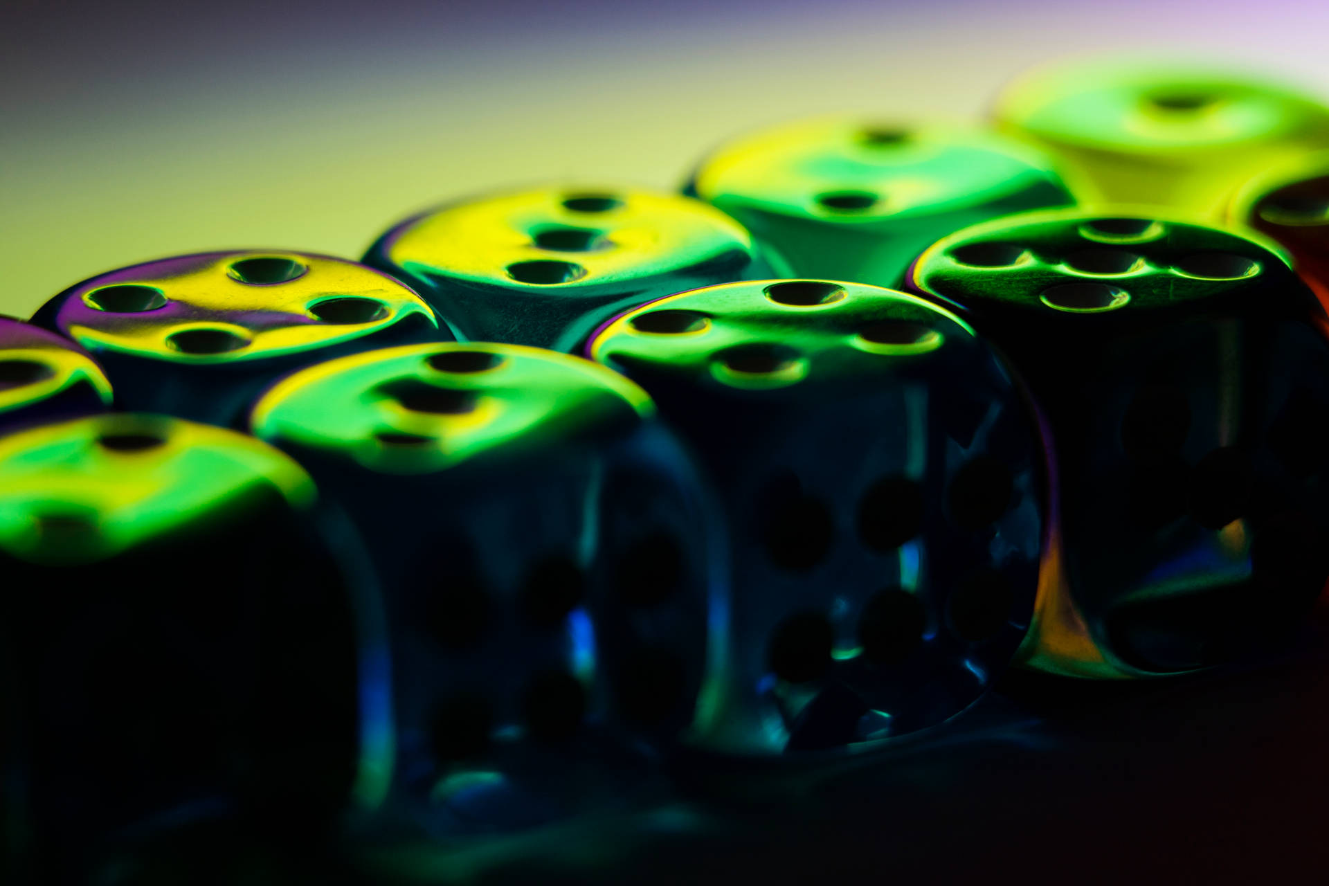 Dark Green Cube Dice Background