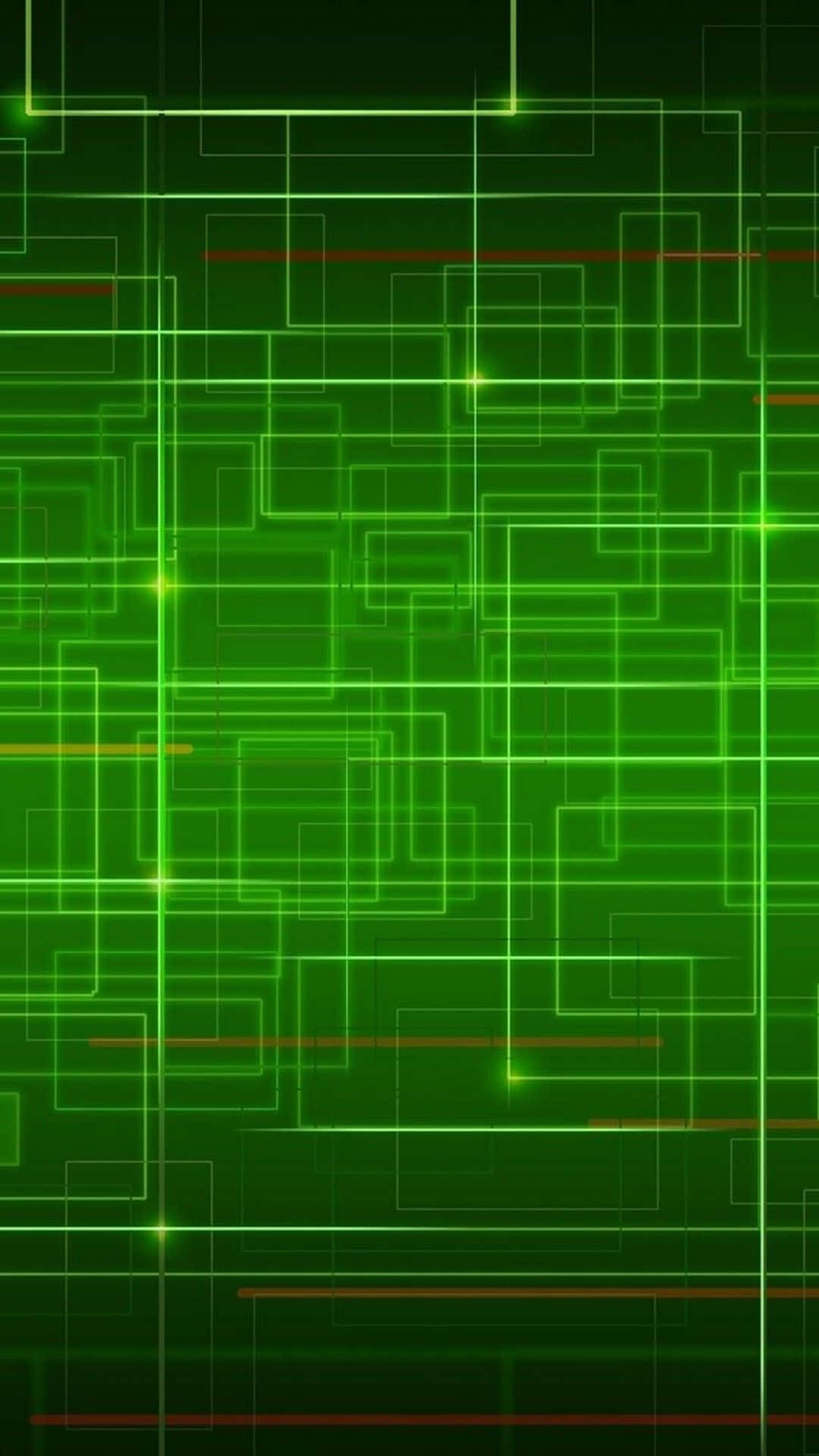 Dark Green Iphone Circuit Line Pattern Background